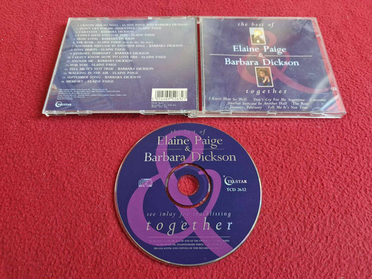 ELAINE PAIGE & BARBARA DICKSON TOGETHER THE BEST OF CD