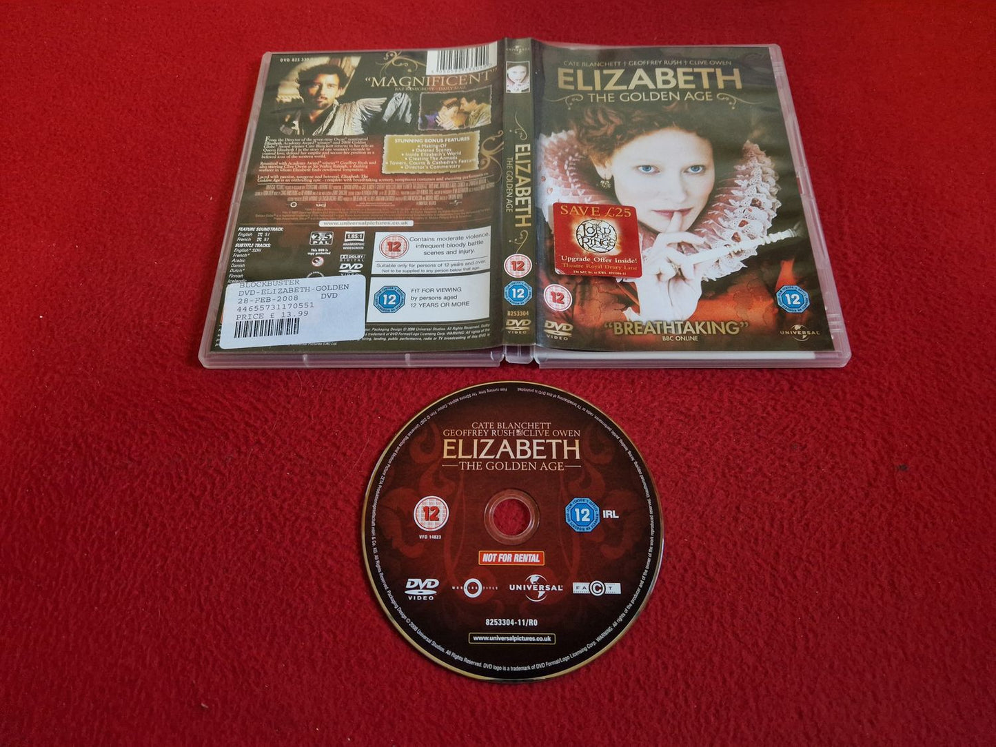 ELIZABETH, THE GOLDEN AGE DVD