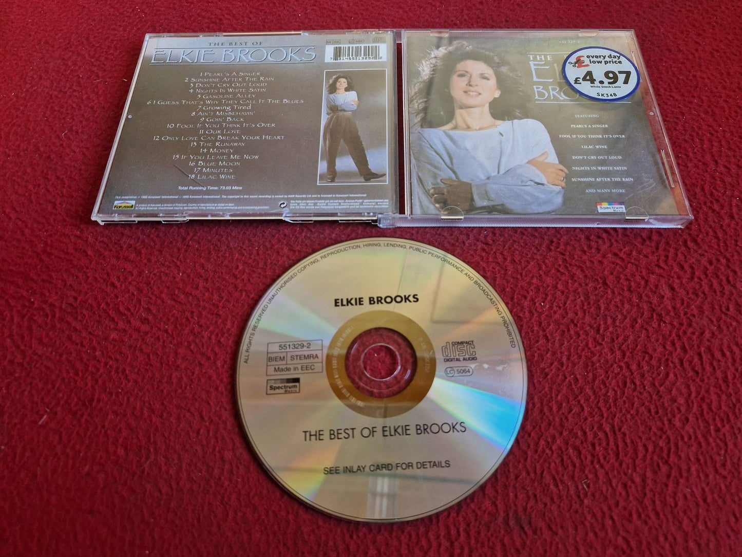 ELKIE BROOKS THE BEST OF CD