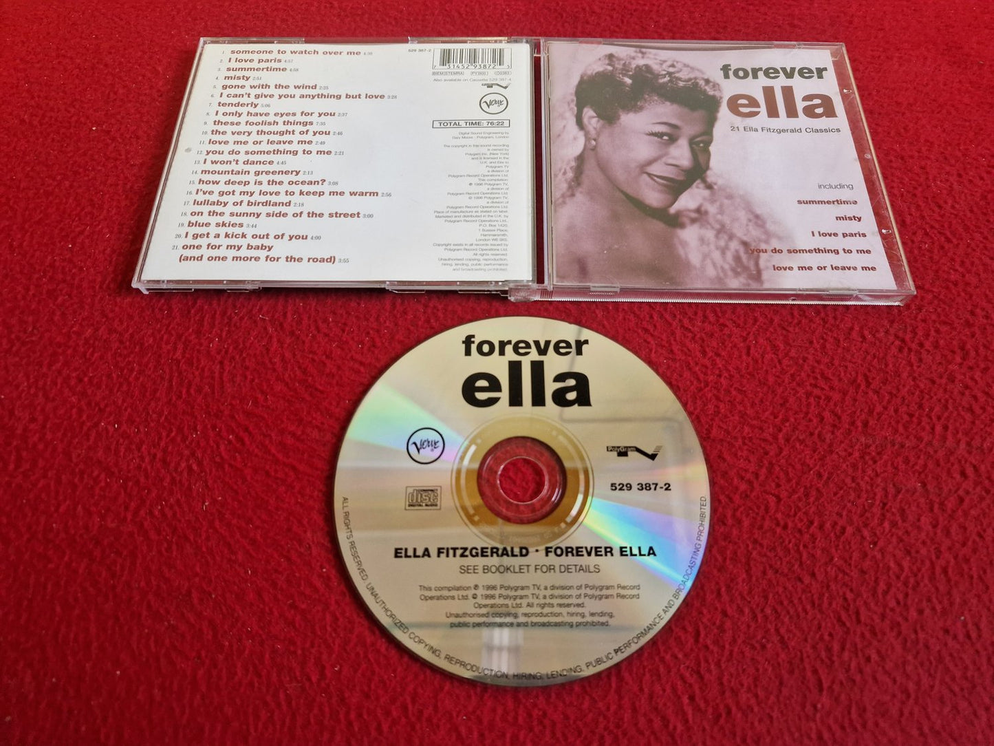 ELLA FITZGERALD FOREVER ELLA CD