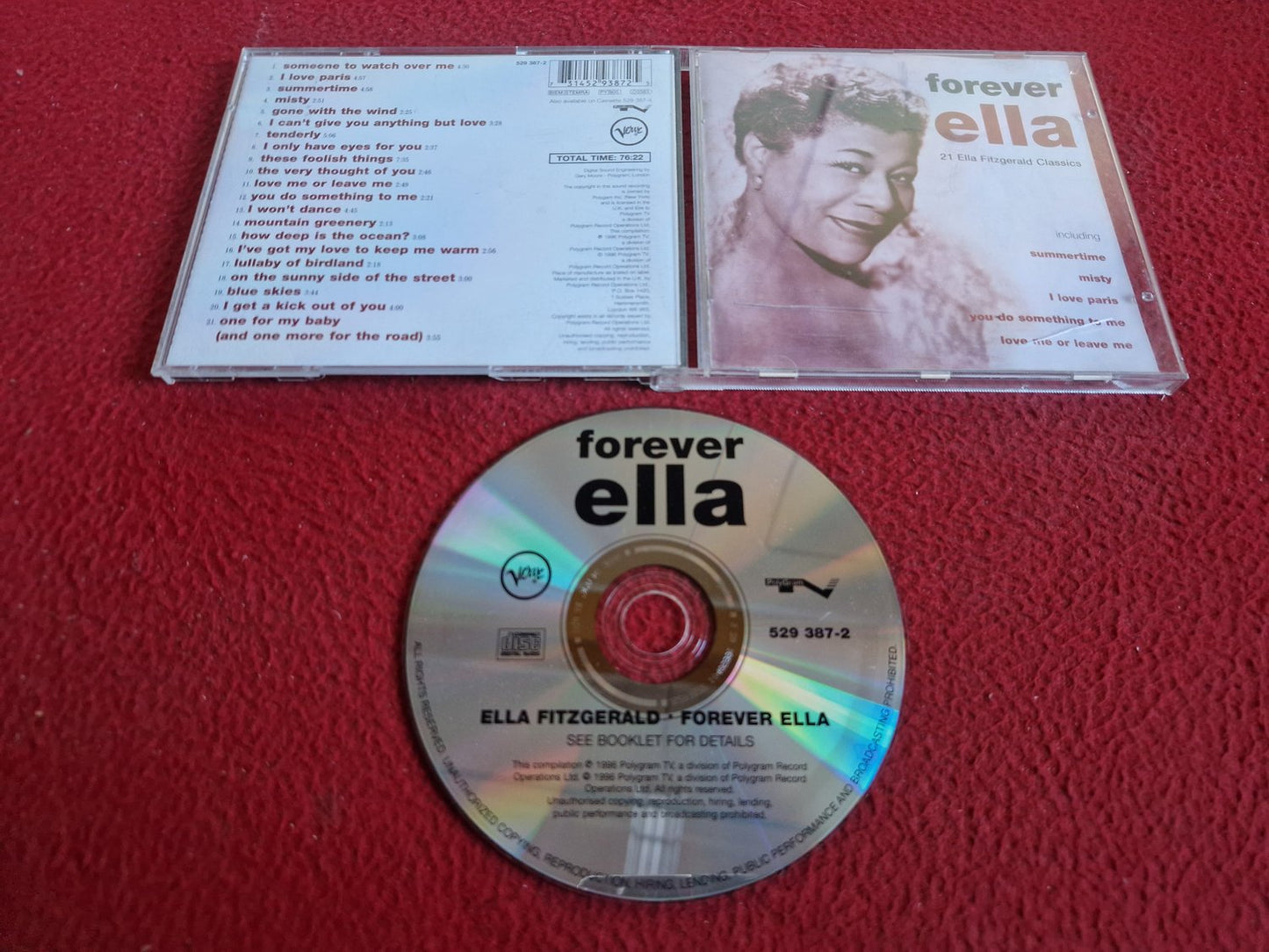 ELLA FITZGERALD FOREVER ELLA  CD