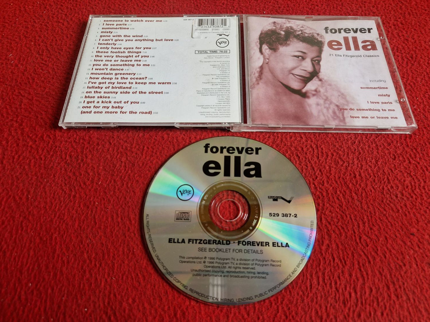 ELLA FITZGERALD FOREVER ELLA CD