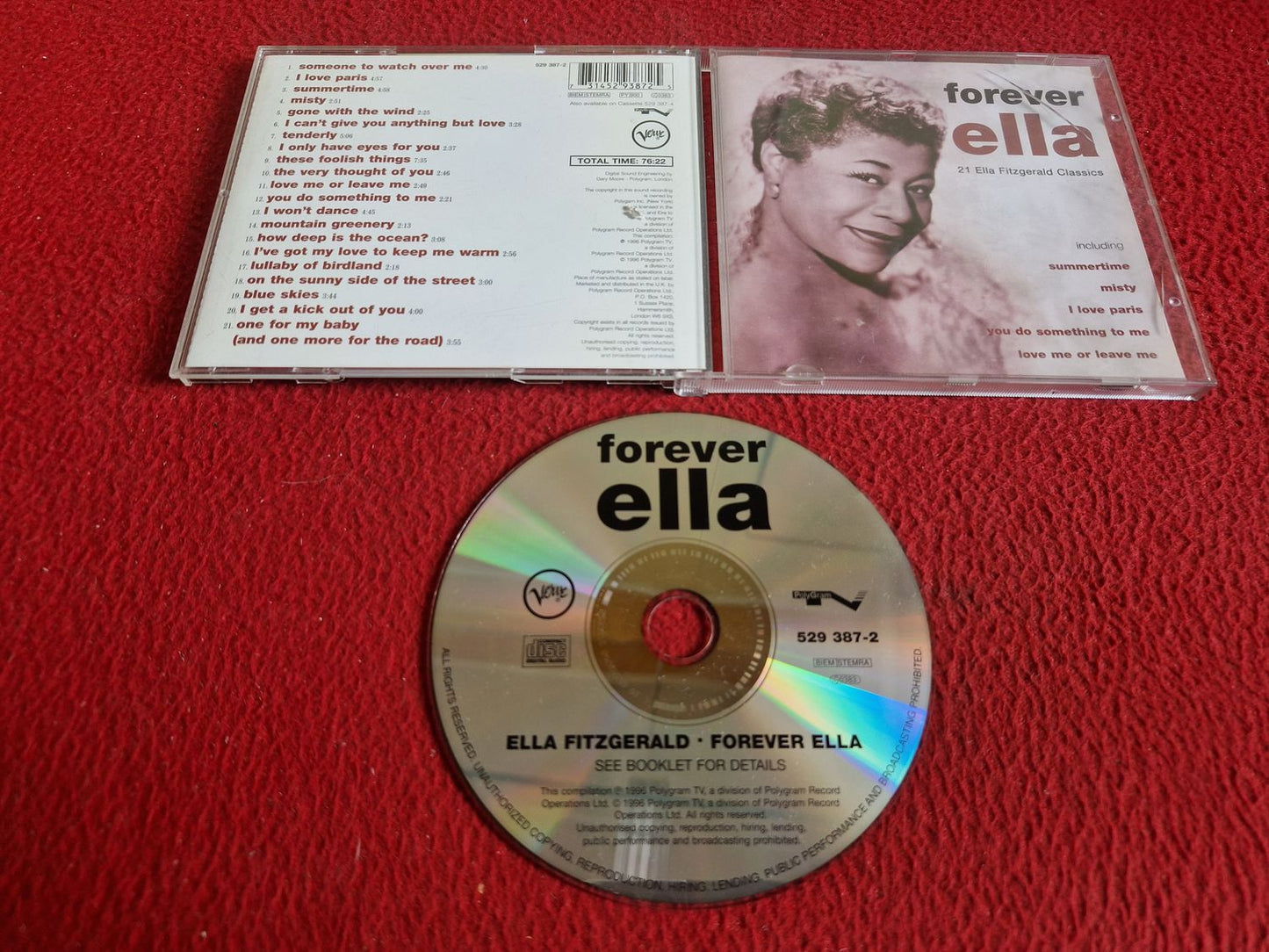 ELLA FITZGERALD FOREVER ELLA CD