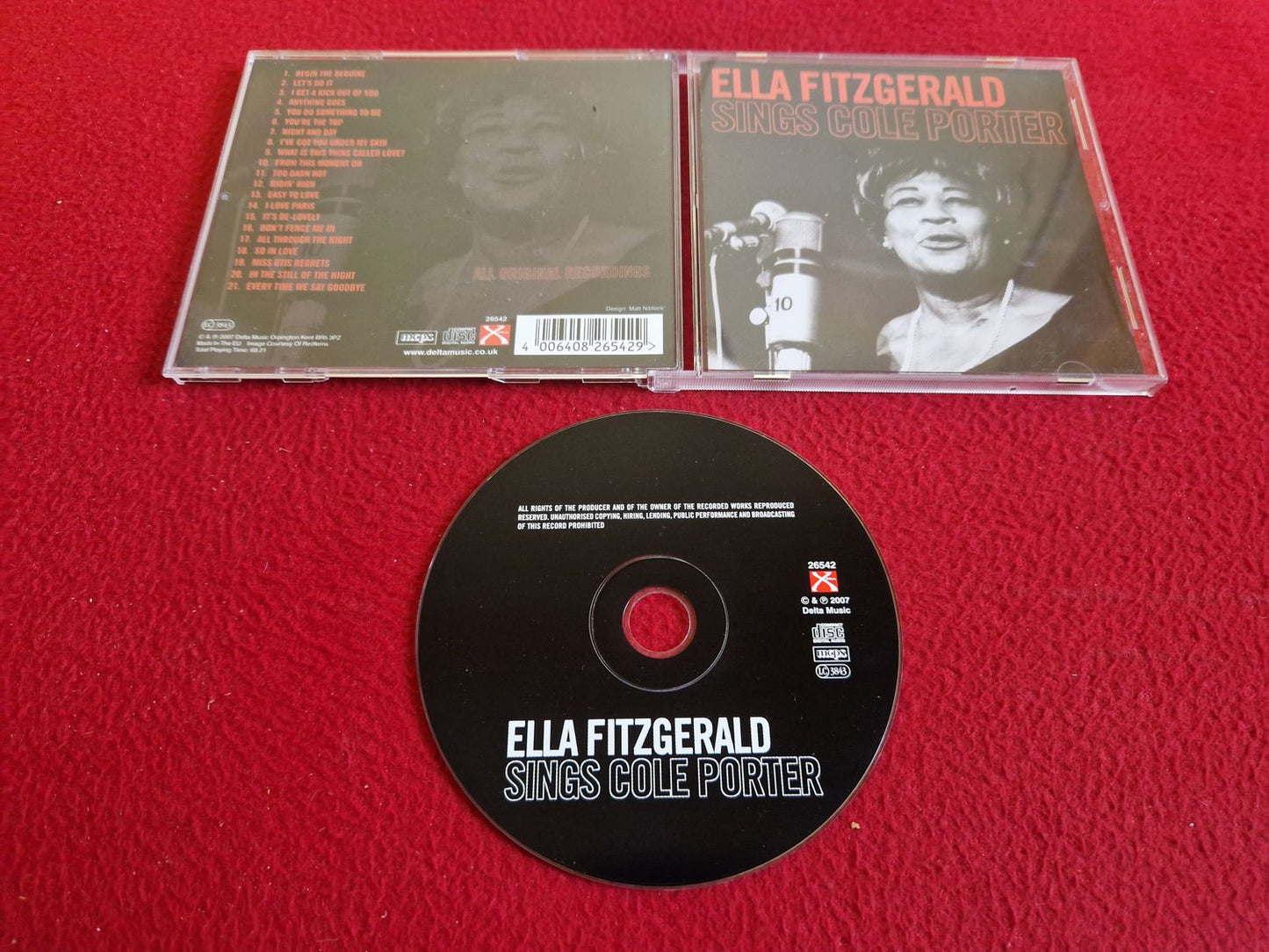 ELLA FITZGERALD SINGS COLE PORTER CD