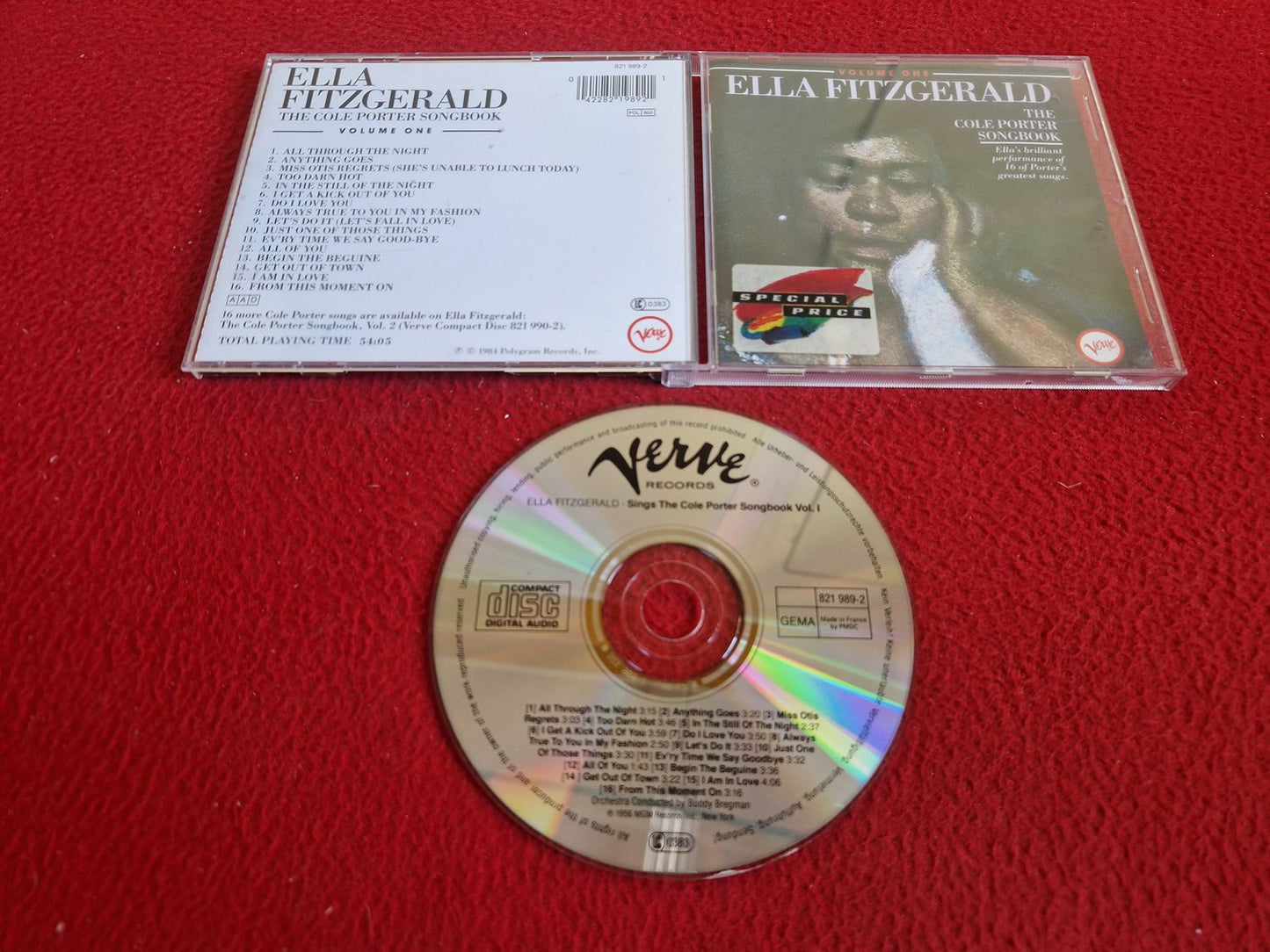 ELLA FITZGERALD SINGS THE COLE PORTER SONGBOOK VOL 1 CD