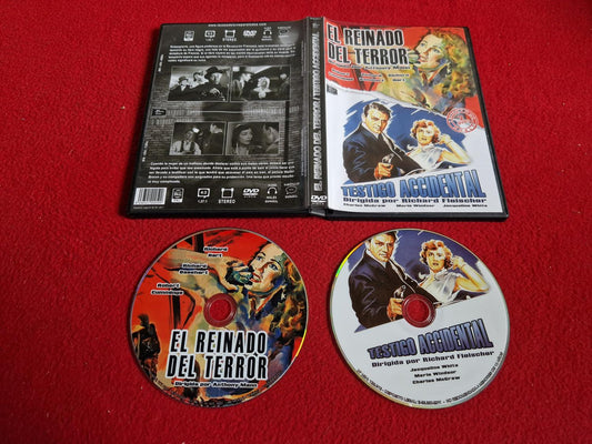 EL REINADO DEL TERROR / TESTIGO ACCIDENTAL [ ENGELSKT TAL SPANSK UNDERTEXT ] DVD