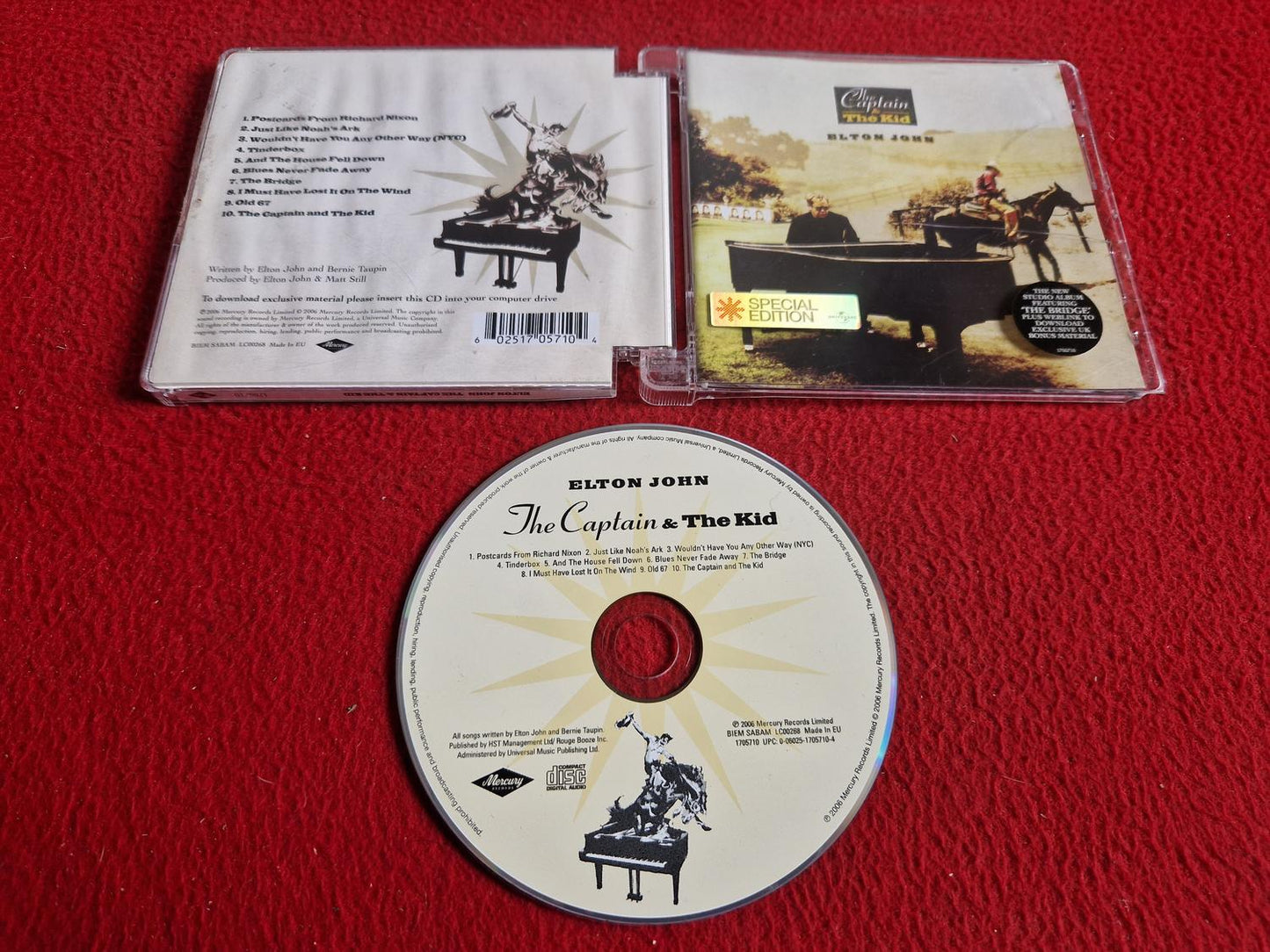 ELTON JOHN THE CAPTAIN & THE KID CD