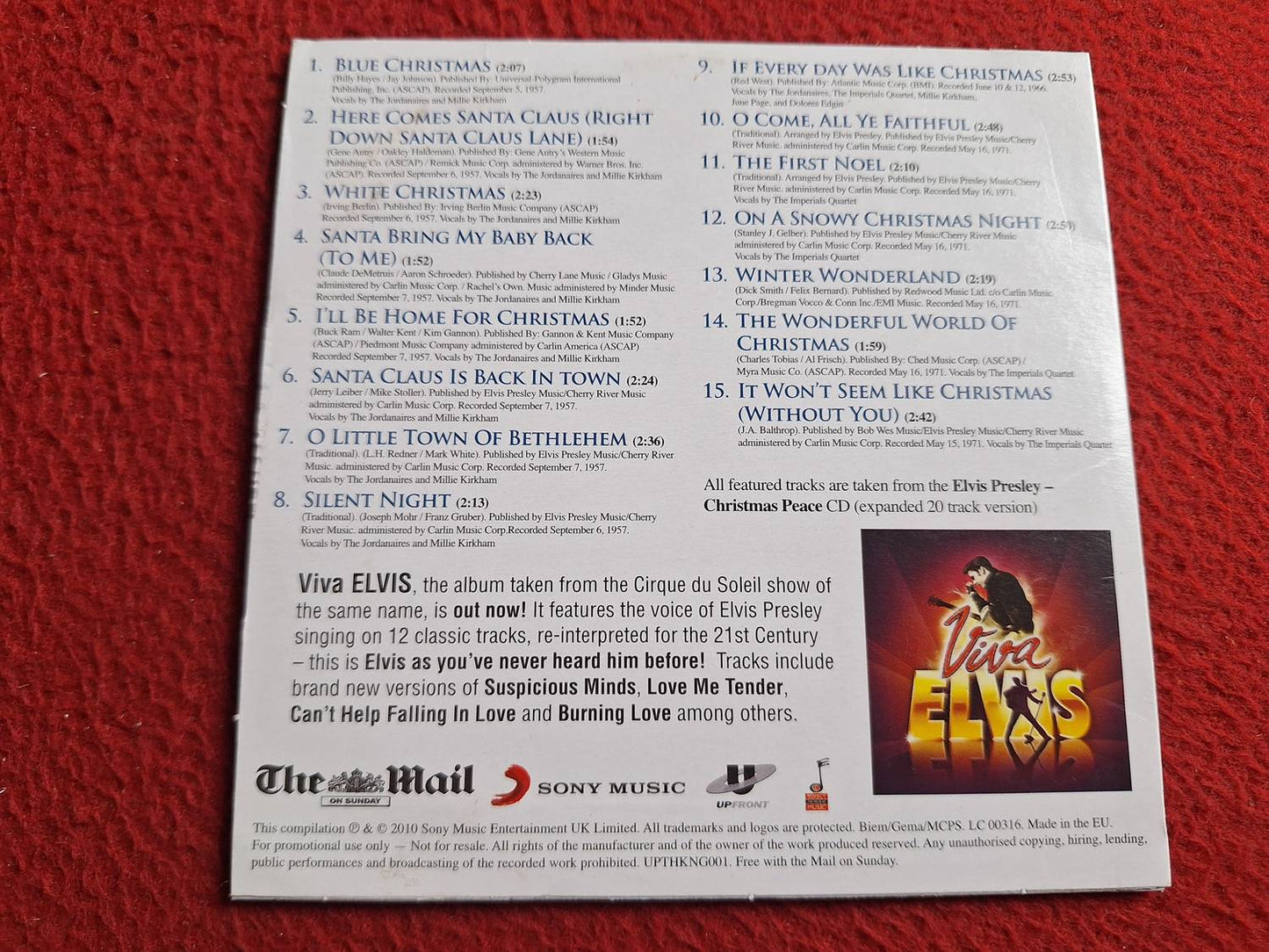 ELVIS CHRISTMAS PEACE [ THE MAIL ] CD