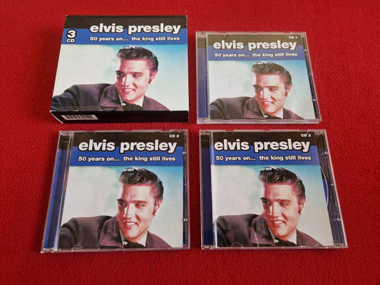 ELVIS PRESLEY 50 YEARS ON THE KING STILL LIVES CD BOX