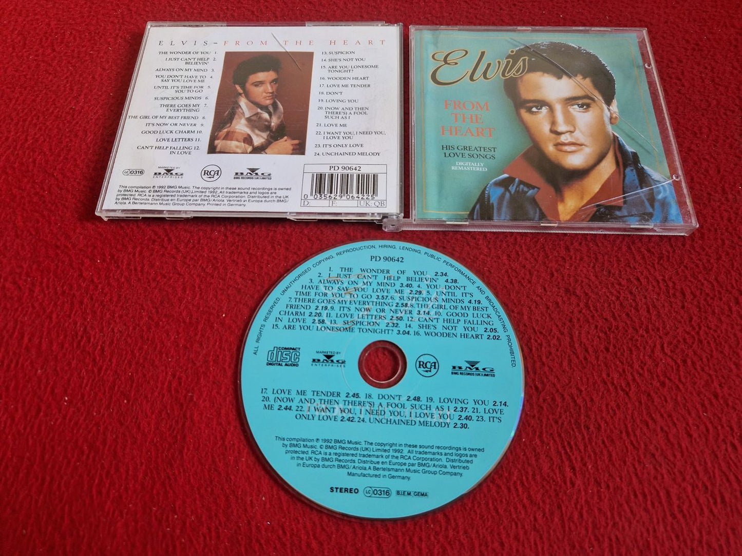 ELVIS PRESLEY FROM THE HEART HIS GREATEST LOVE SONGS CD
