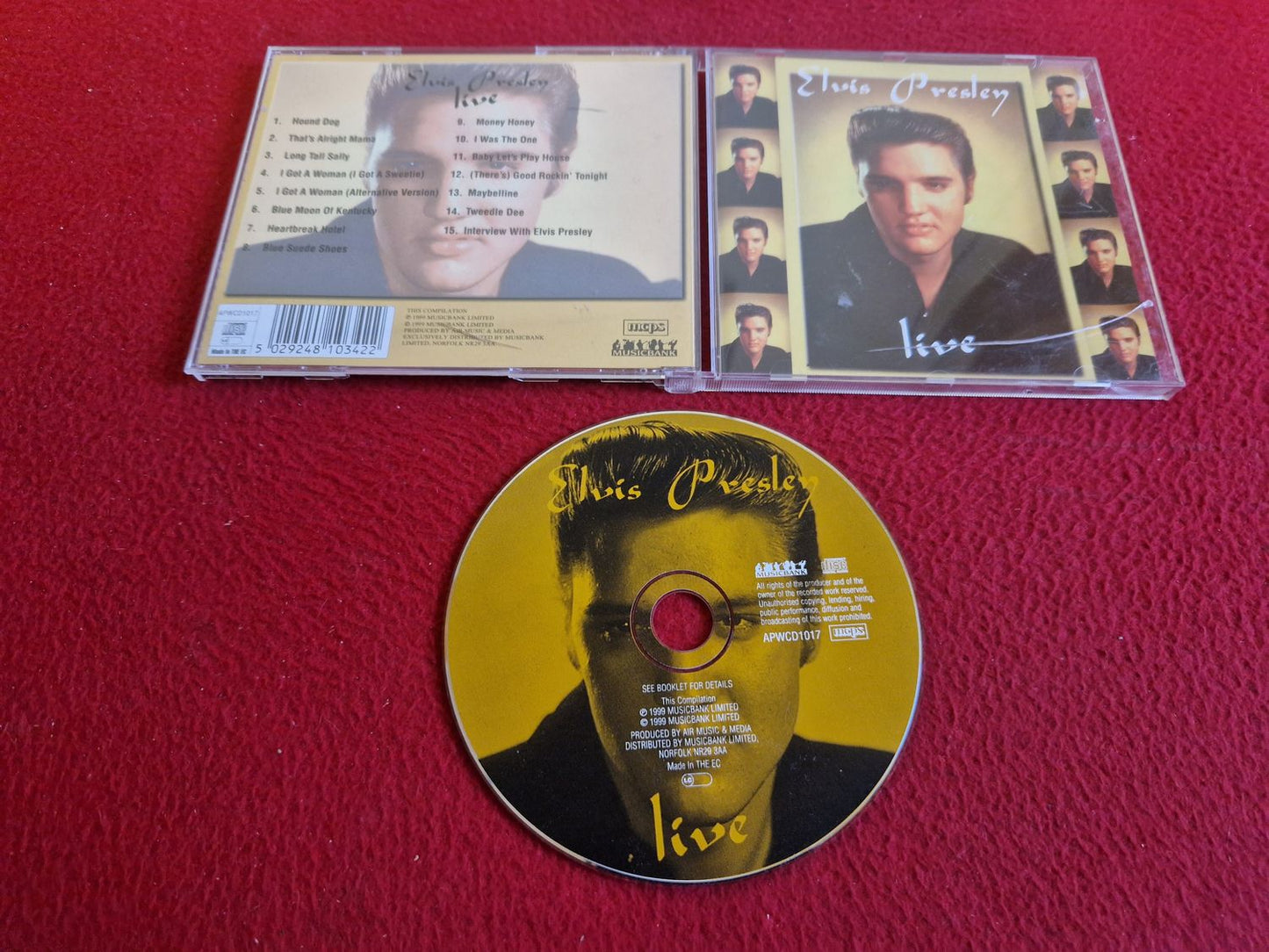 ELVIS PRESLEY LIVE CD