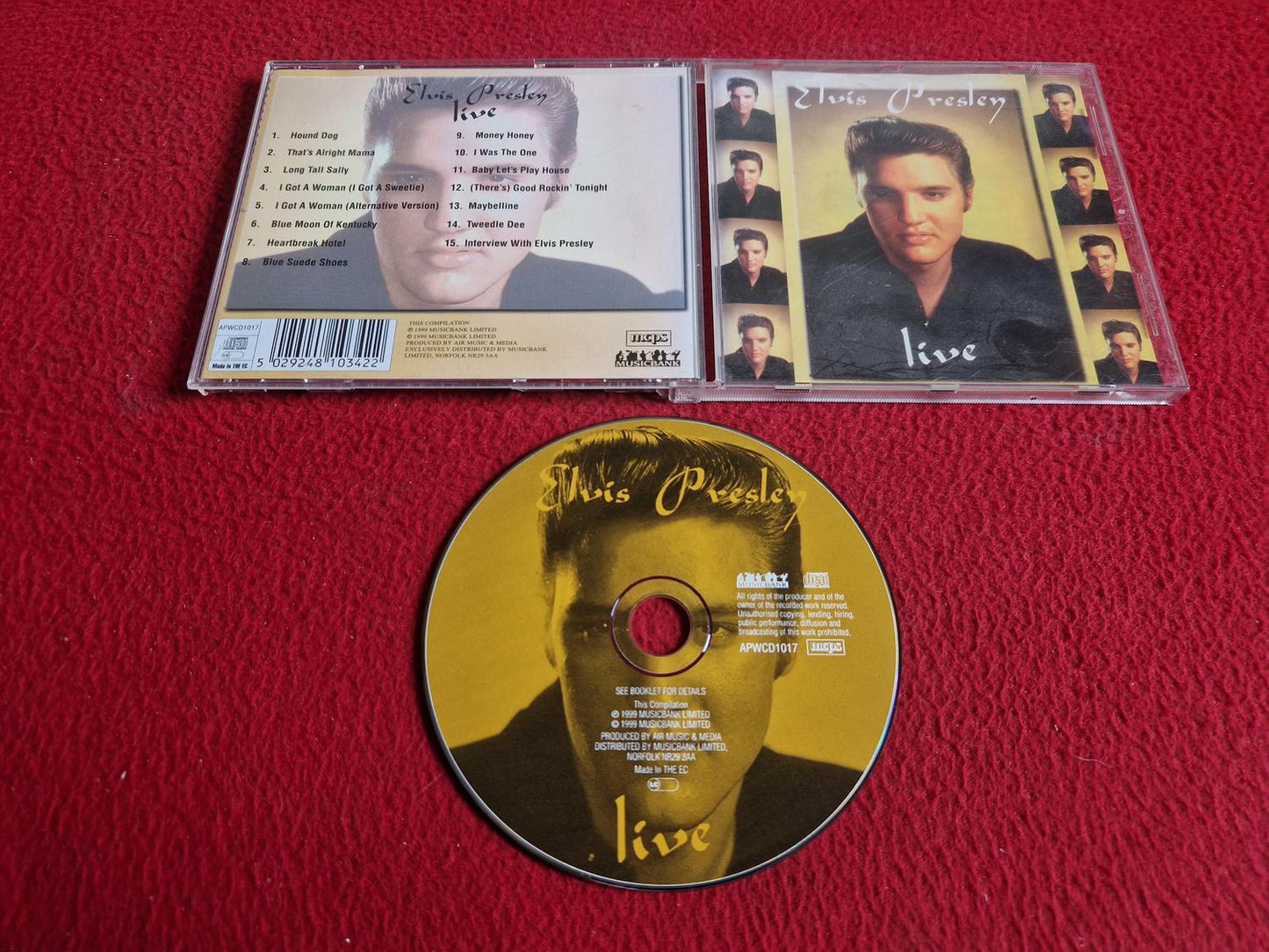 ELVIS PRESLEY LIVE CD