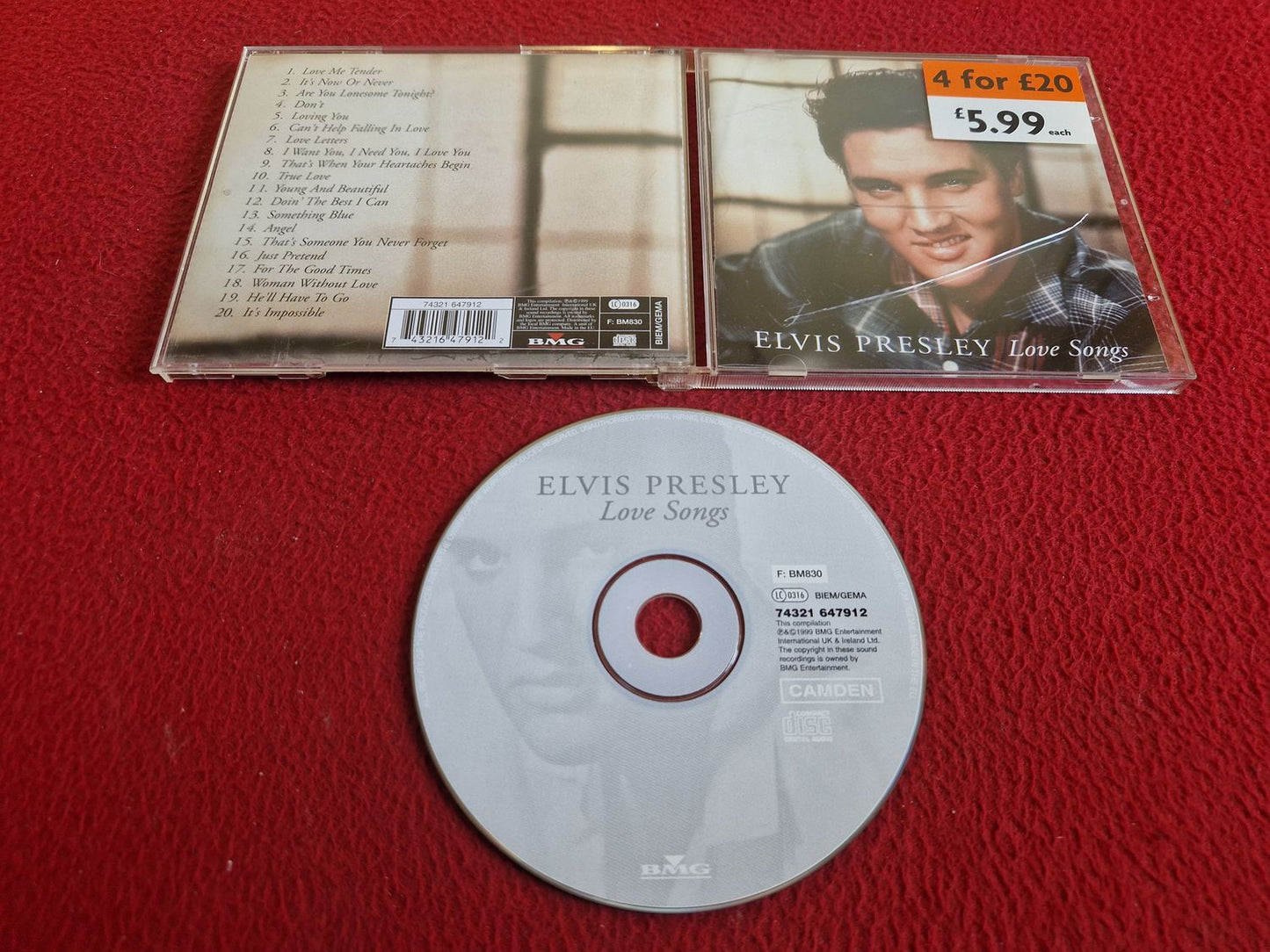 ELVIS PRESLEY LOVE SONGS CD