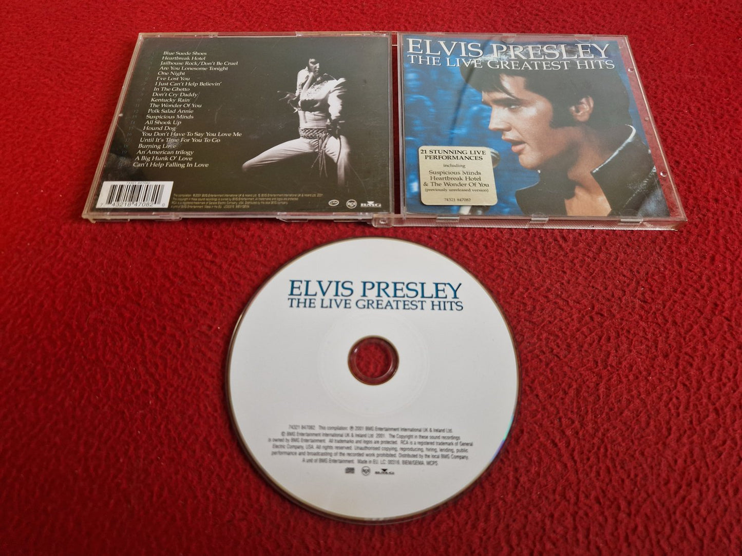 ELVIS PRESLEY THE LIVE GREATEST HITS CD