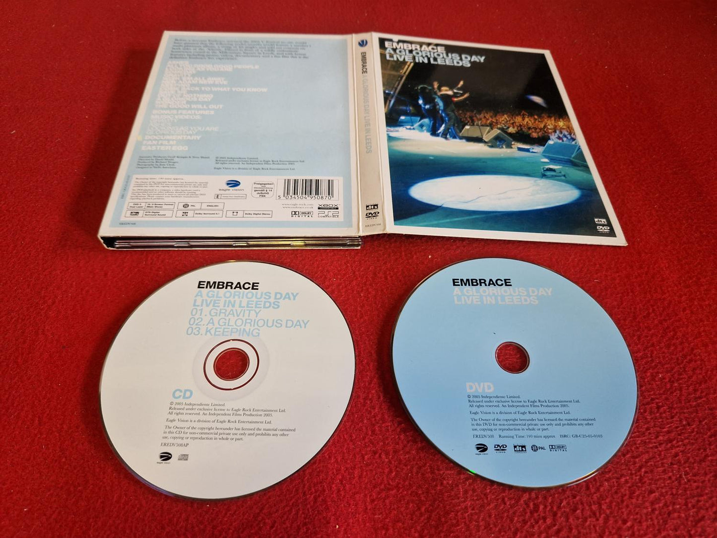 EMBRACE A GLORIOUS DAY LIVE IN LEEDS till DVD