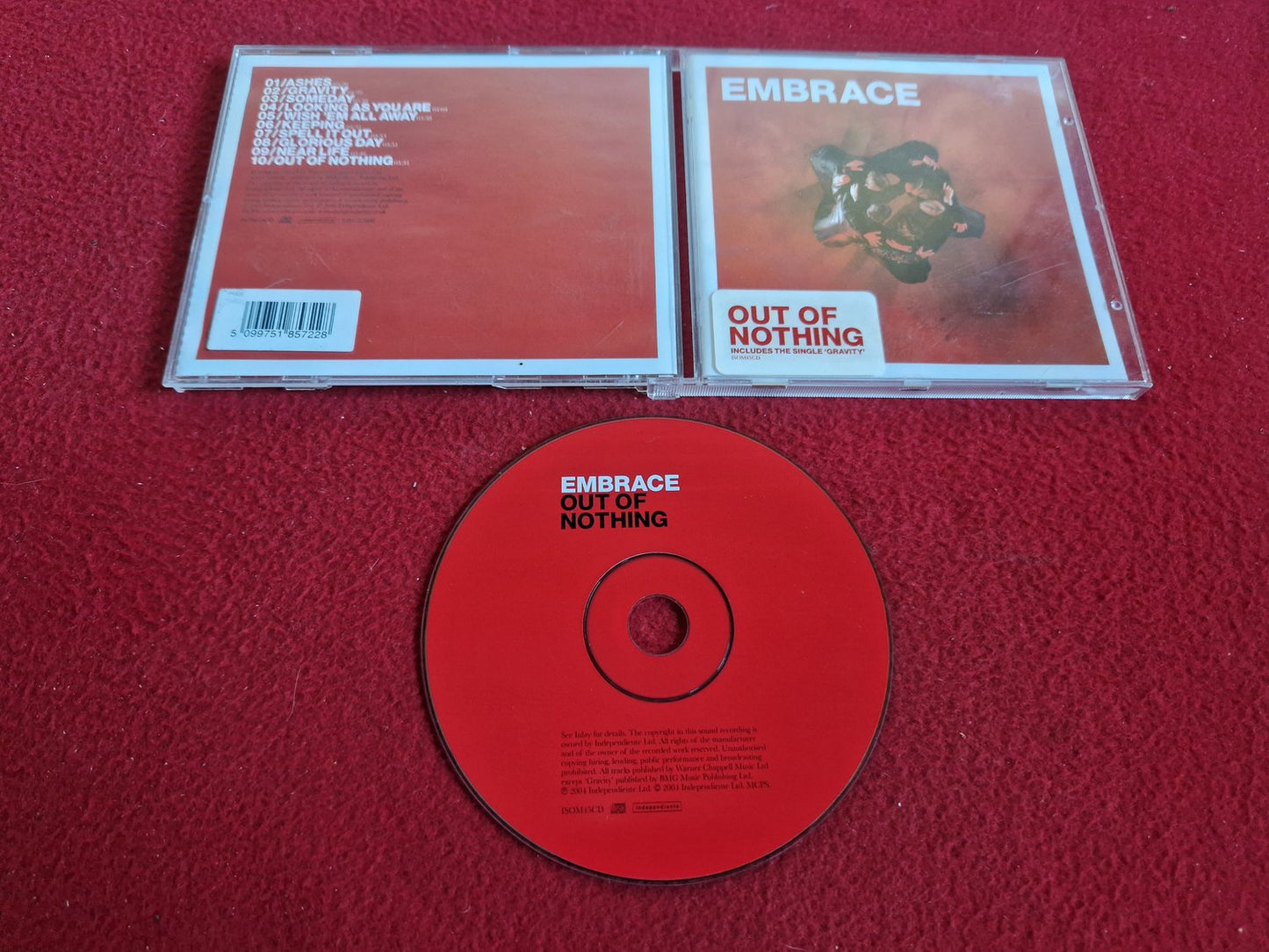 EMBRACE OUT OF NOTHING CD