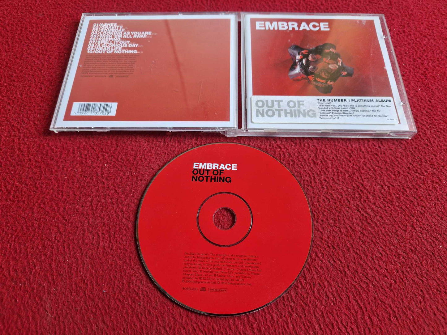 EMBRACE OUT OF NOTHING CD