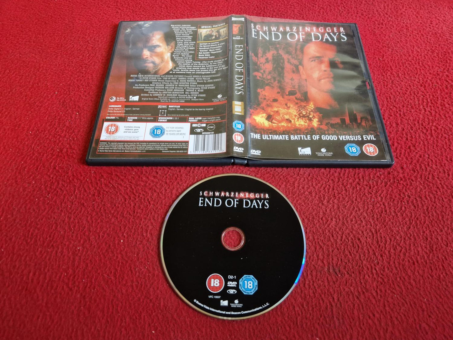 END OF DAYS DVD