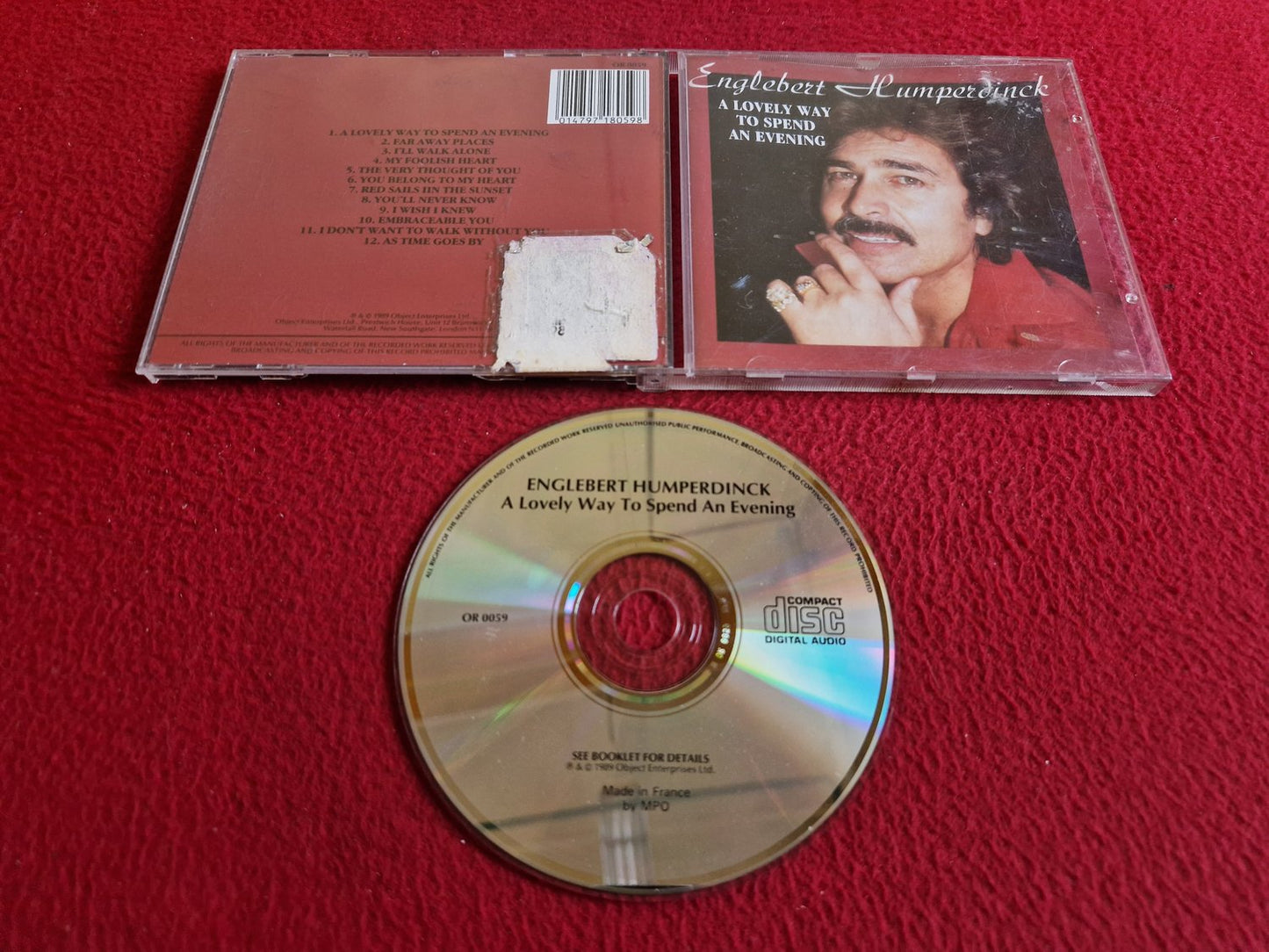 ENGELBERT HUMPERDINCK A LOVELY WAY TO SPEND AN EVENING CD
