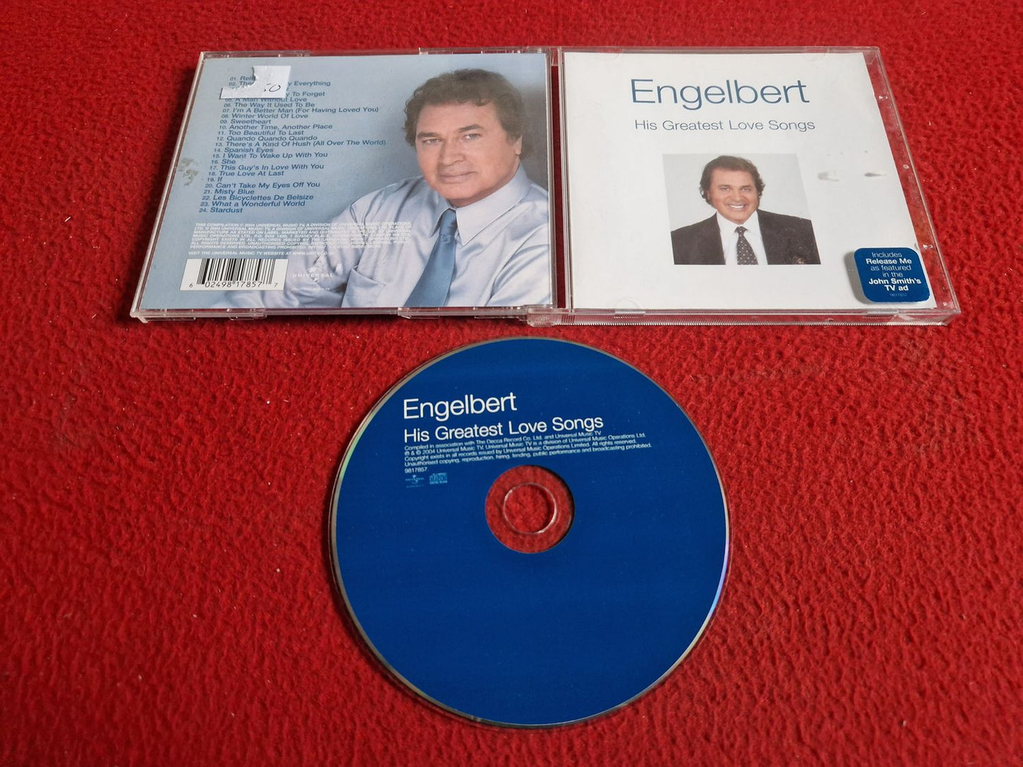 ENGELBERT HUMPERDINCK HIS GREATEST LOVE SONGS CD