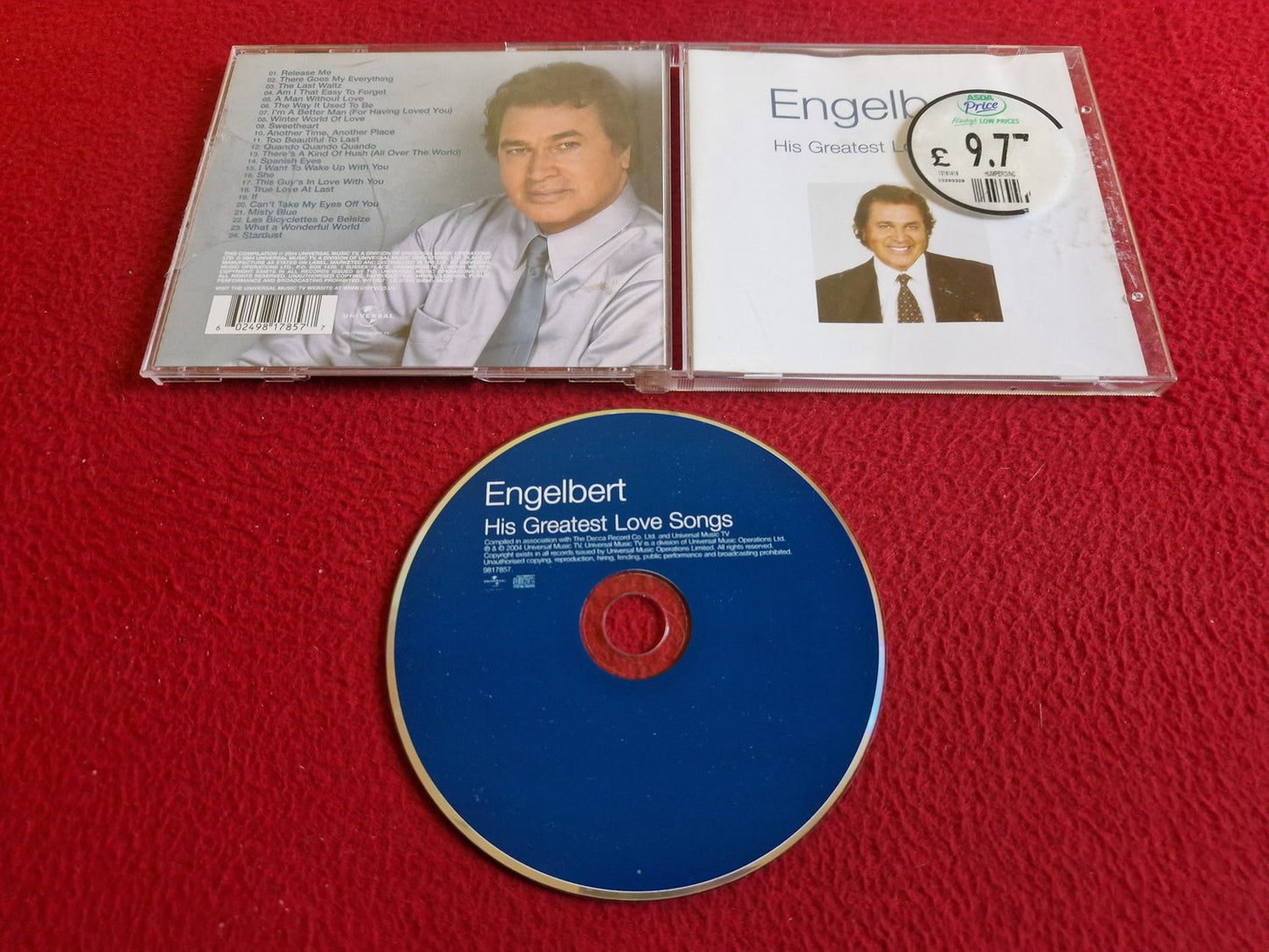 ENGELBERT HUMPERDINCK HIS GREATEST LOVE SONGS CD