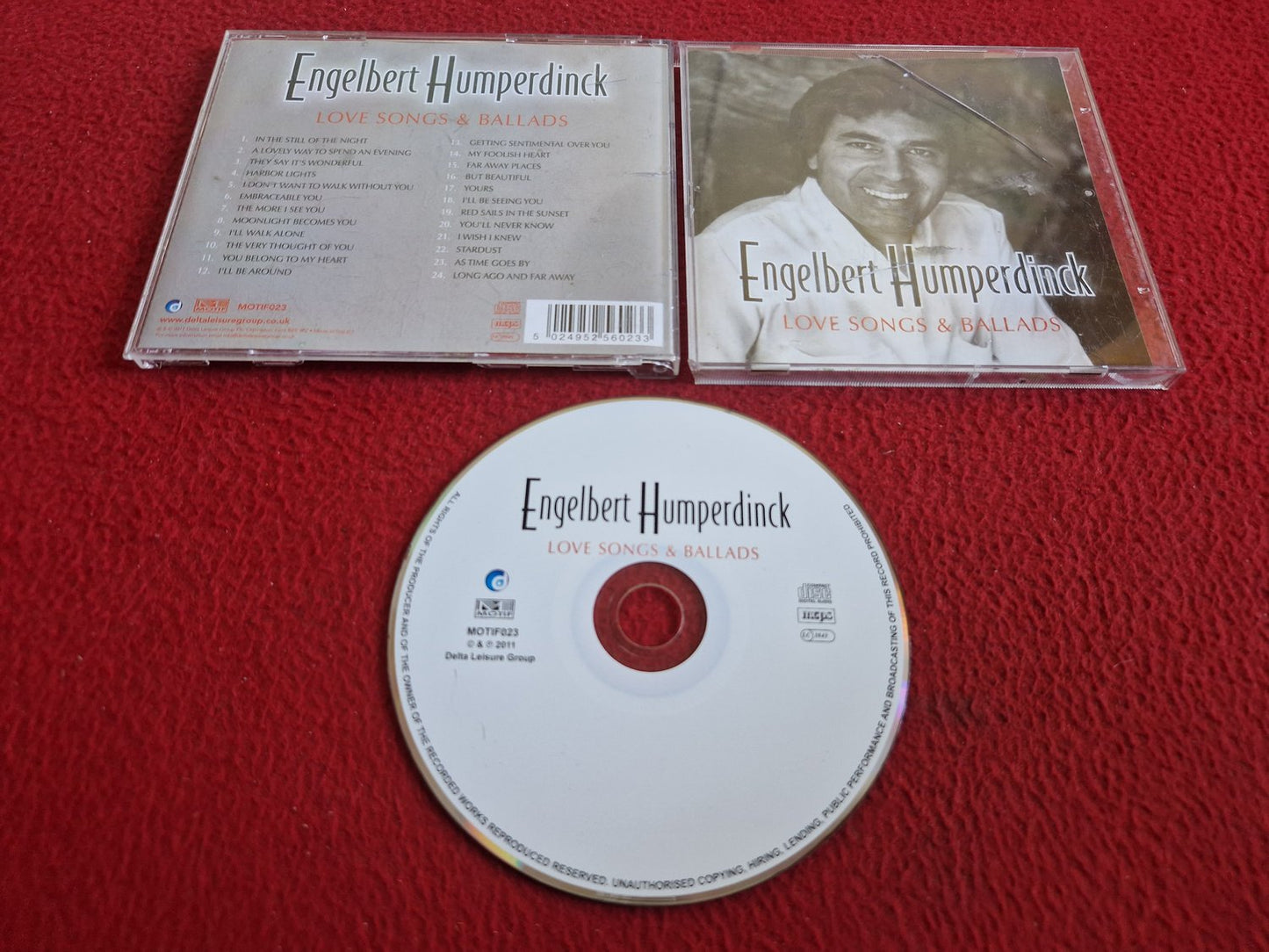 ENGELBERT HUMPERDINCK LOVE SONGS & BALLADS CD