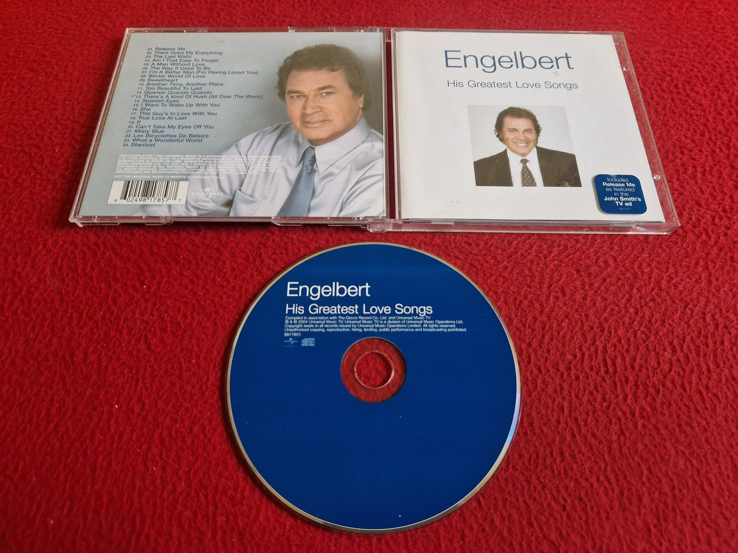 ENGELBERT HUMPERDINCKS HIS GREATEST LOVE SONGS CD