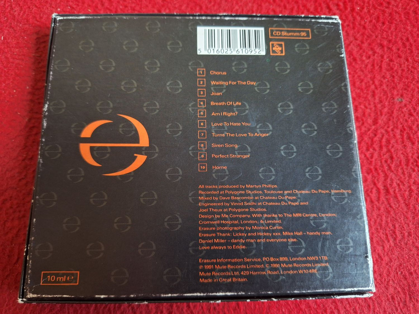 ERASURE CHORUS CD BOX