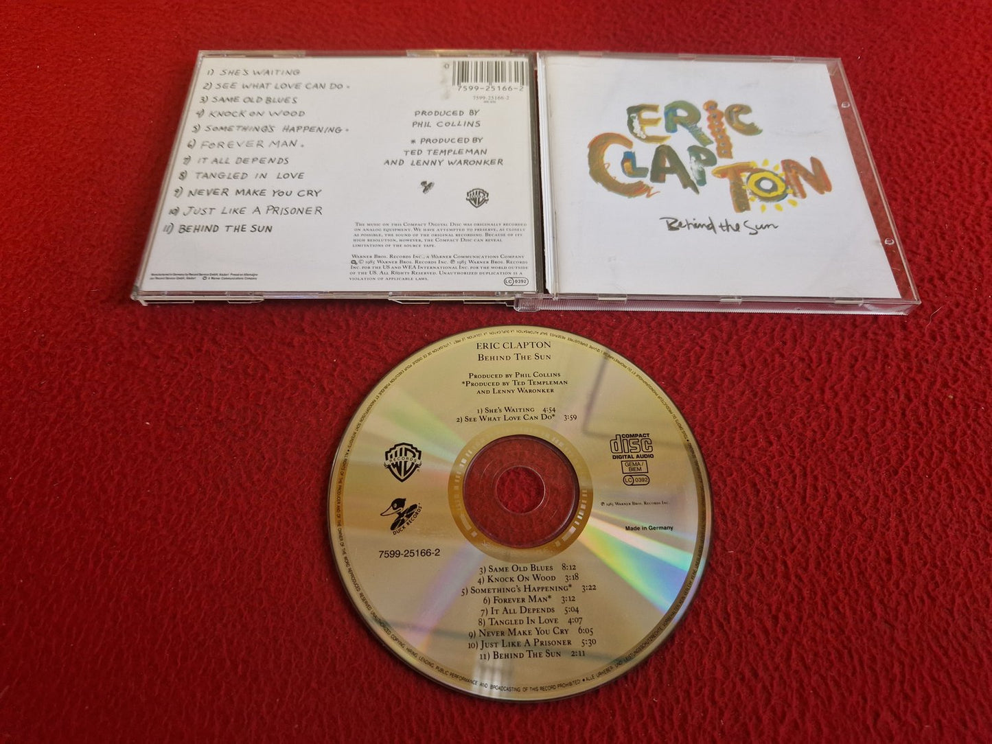 ERIC CLAPTON BEHIND THE SUN CD