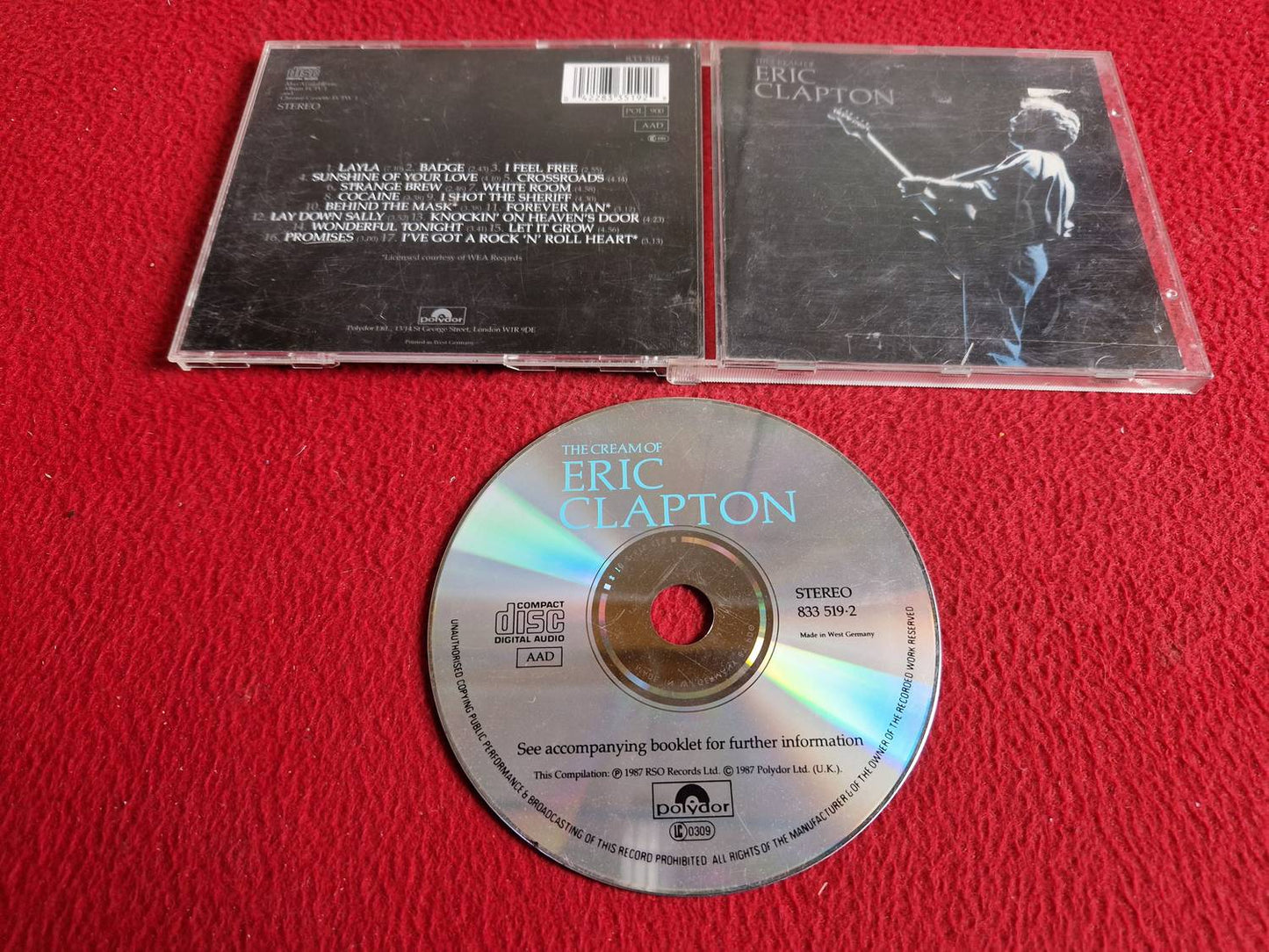 ERIC CLAPTON THE CREAM OF CD