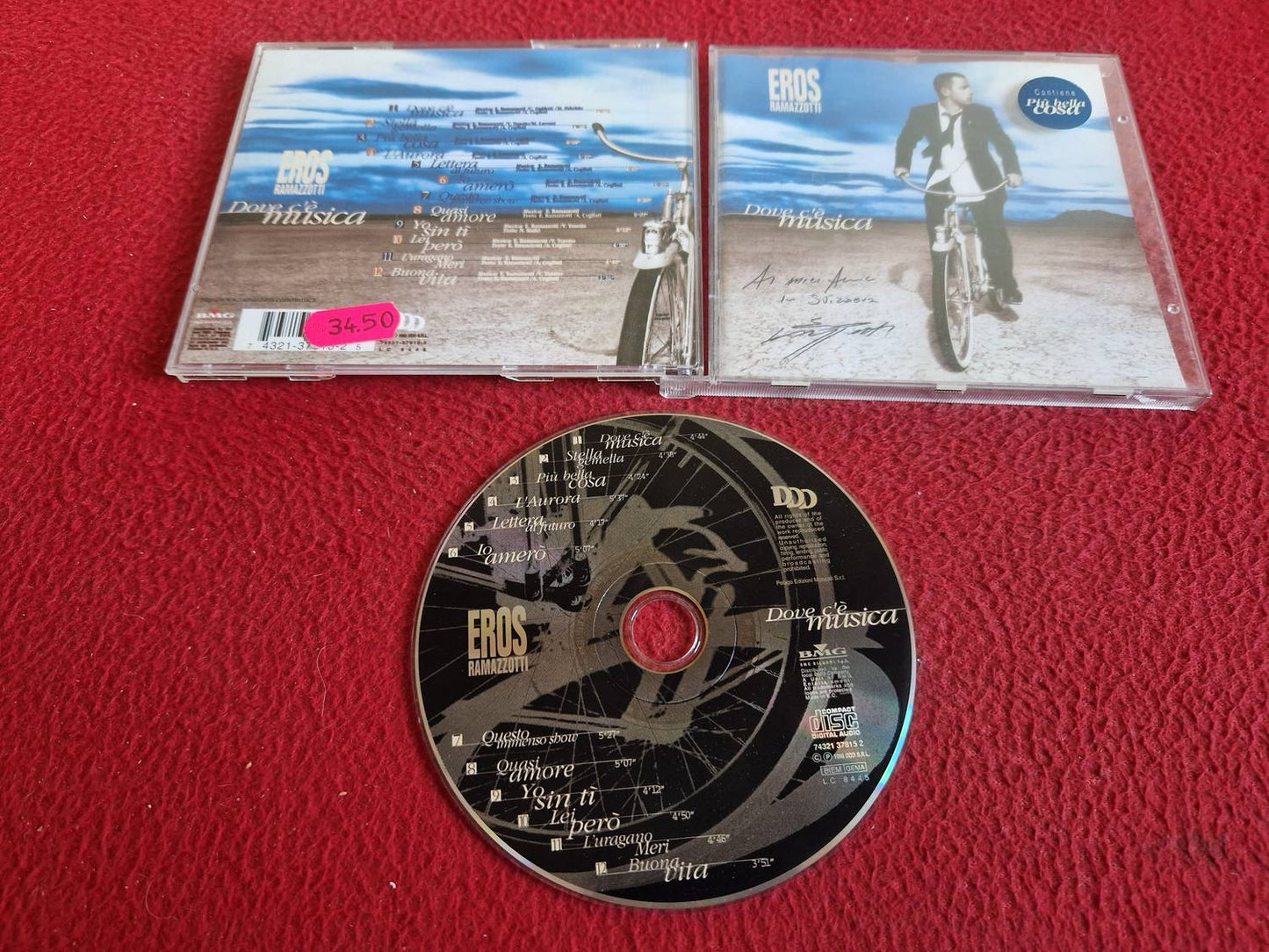 EROS RAMAZOTTI DOVE C'E MUSICA  CD