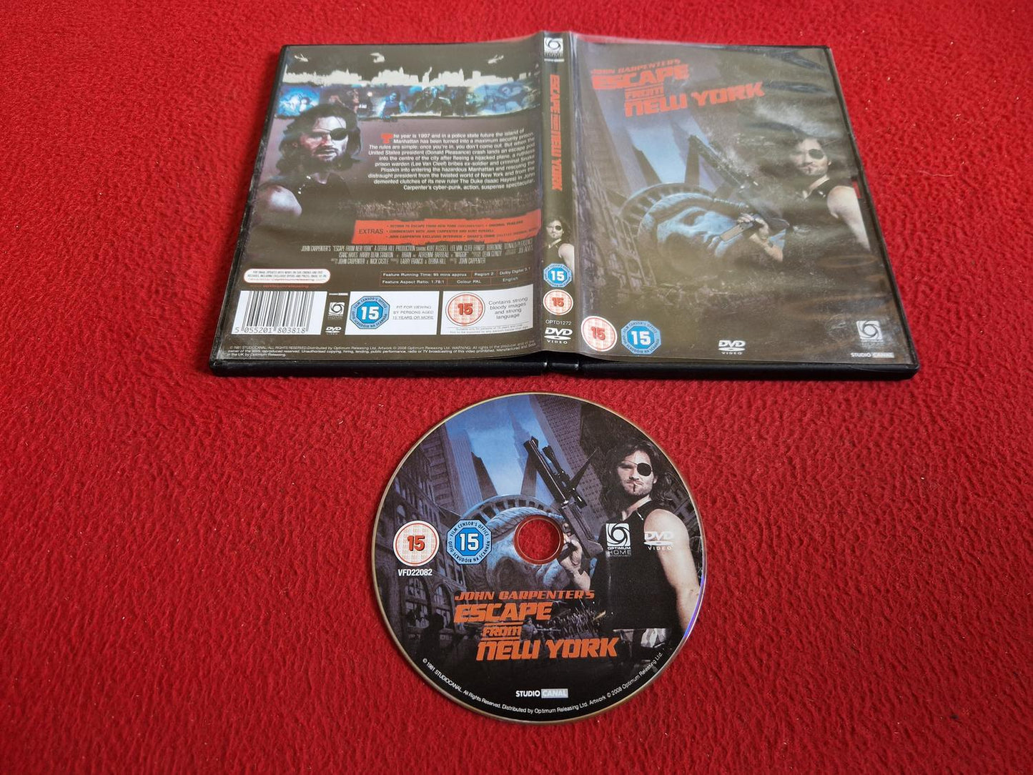 ESCAPE FROM NEW YORK DVD