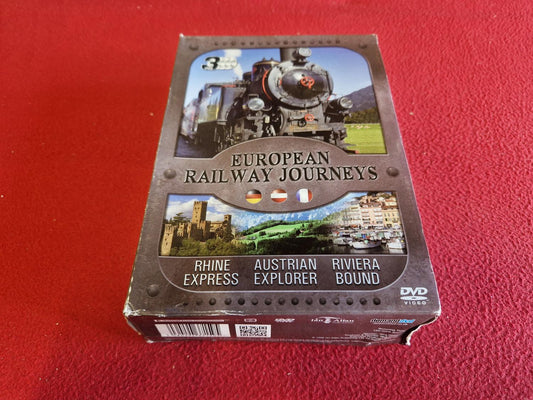 EUROPEAN RAILWAY JOURNEYS RHINE EXPRESS/AUSTRIAN EXPLORER/ RIVIERA BOUND BOX DVD
