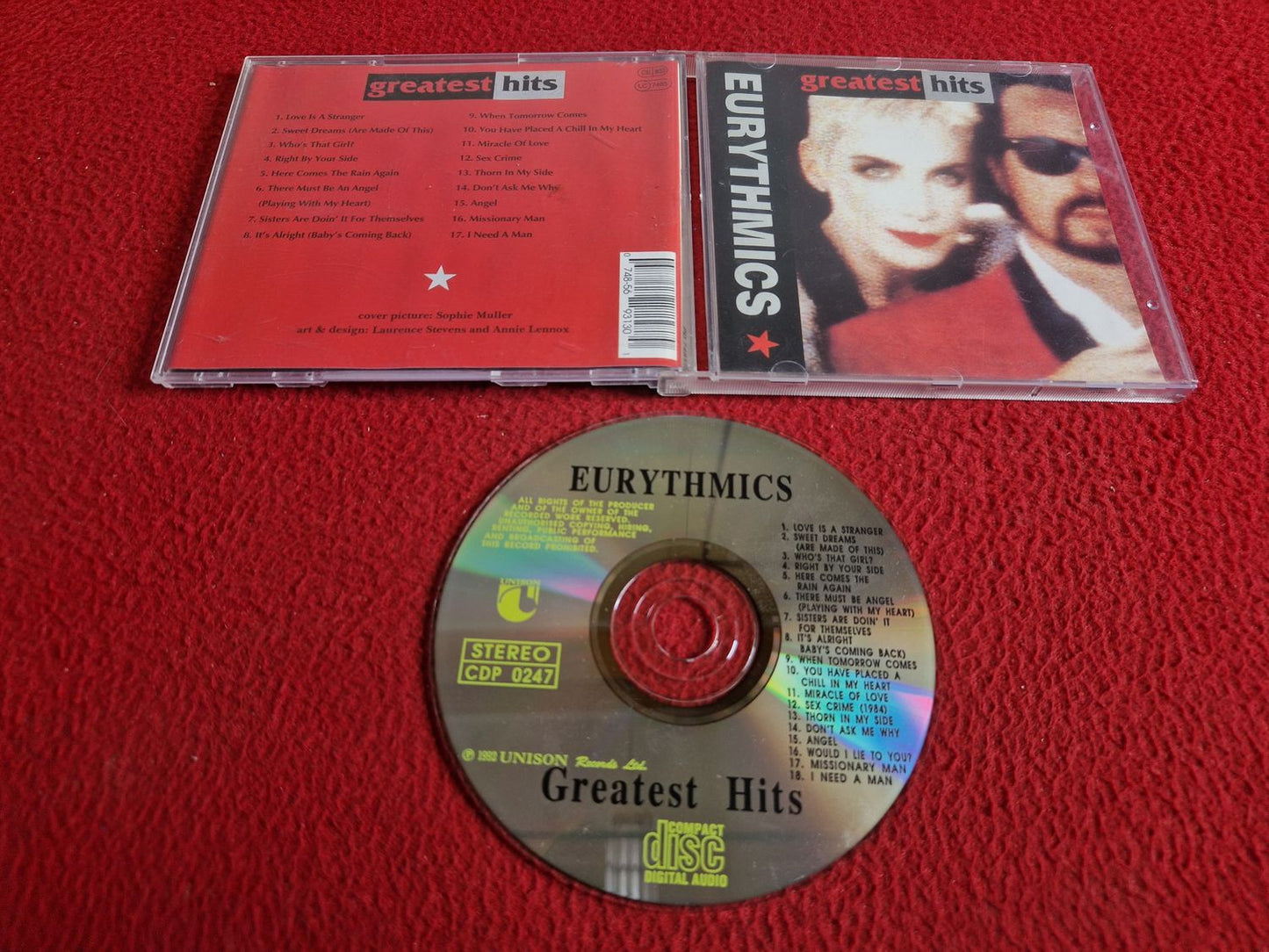 EURYTHMICS GREATEST HITS CD