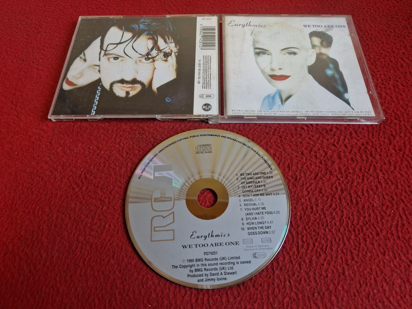 EURYTHMICS WE TOO ARE ONE CD