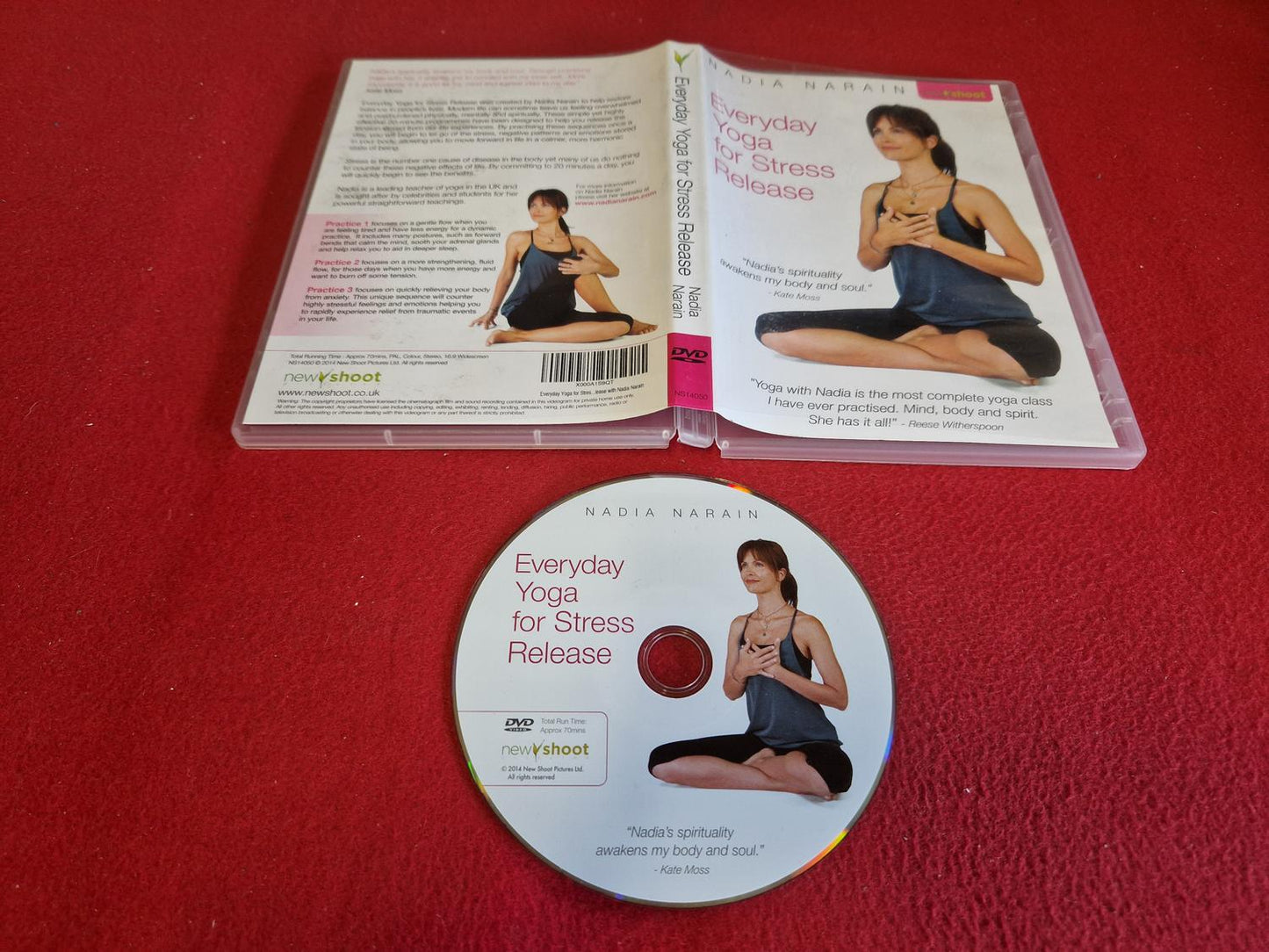 EVERYDAY YOGA FOR STRESS RELEASE NADIA NARAIN till DVD