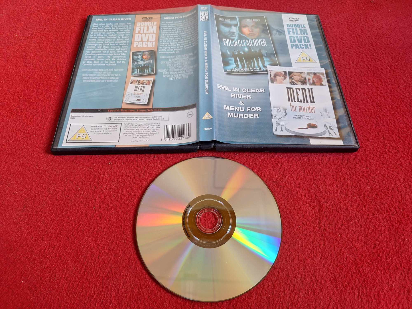 EVIL IN CLEAR RIVER / MENU FOR MURDER DVD