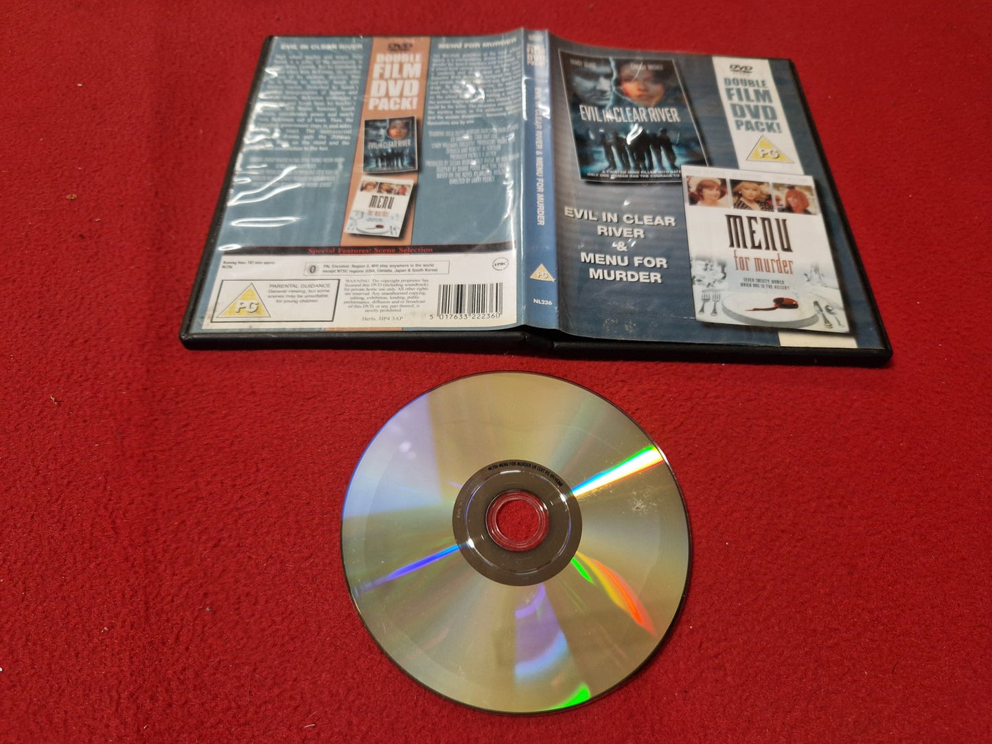 EVIL IN CLEAR RIVER / MENU FOR MURDER till DVD