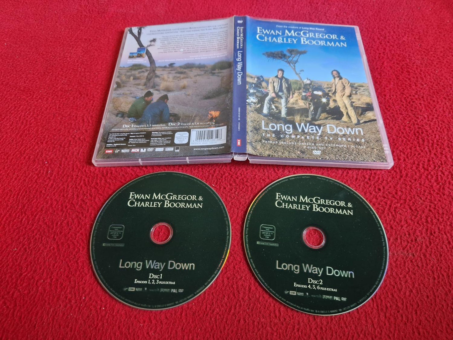 EWAN MCGREGOR & CHARLEY BOORMAN LONG WAY DOWN THE COMPLETE TV SERIES DVD