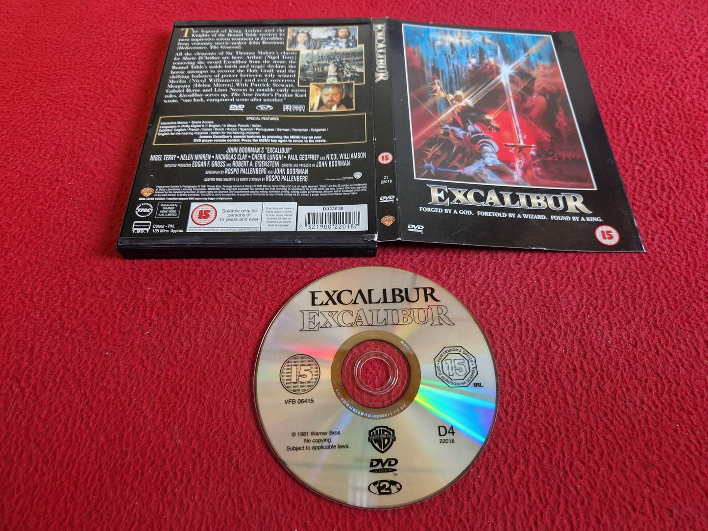 EXCALIBUR [ ENGELSK TEXT / SNAPCASE ] DVD