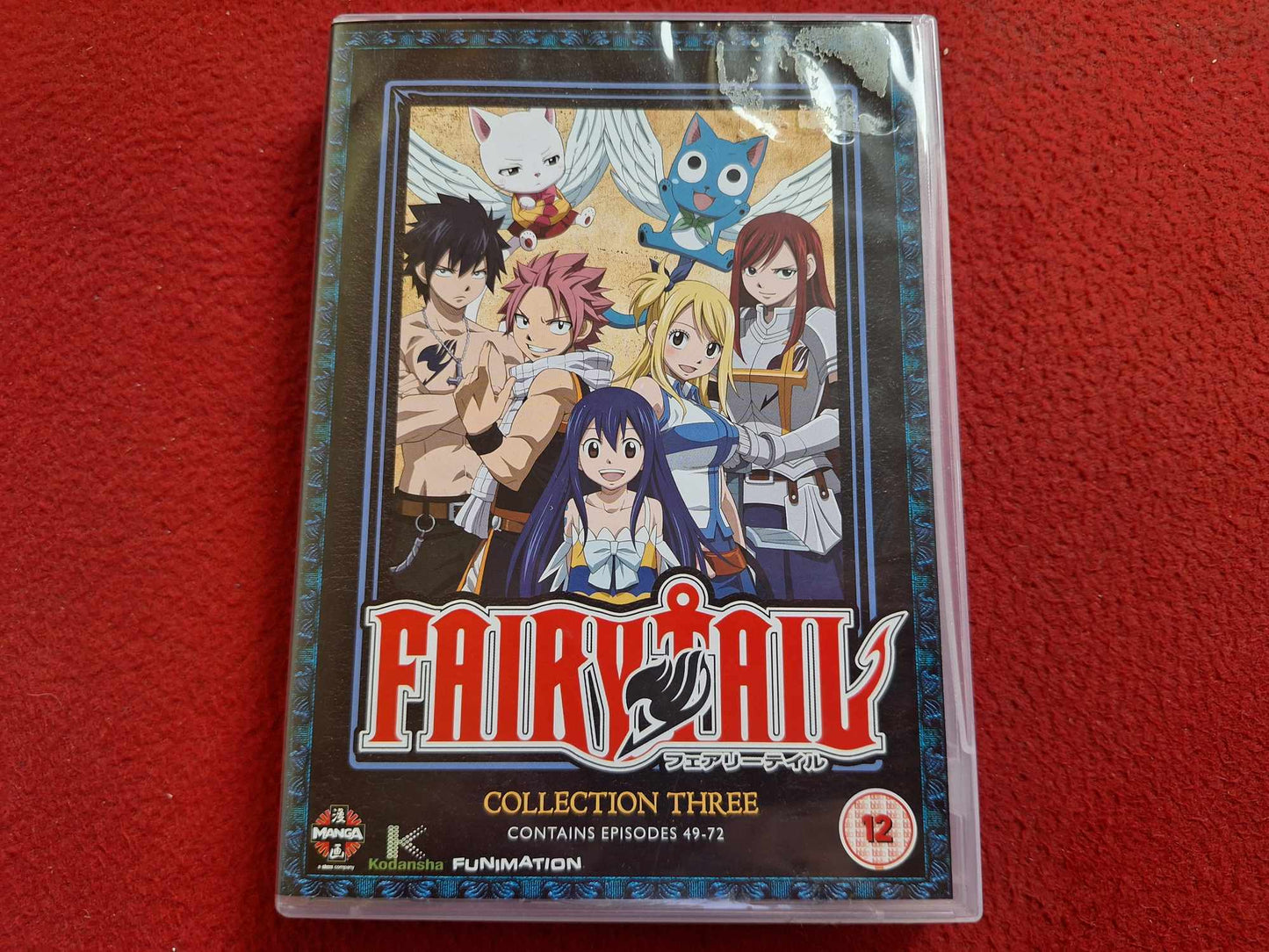 FAIRYTAIL COLL. 3 EPISODES 49 - 72 [ ENG. / JAPANSKT TAL ENG. TEXT ] BOX DVD