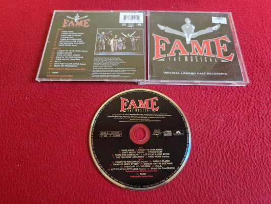 FAME THE MUSICAL ORIGINAL LONDON CAST RECORDING CD