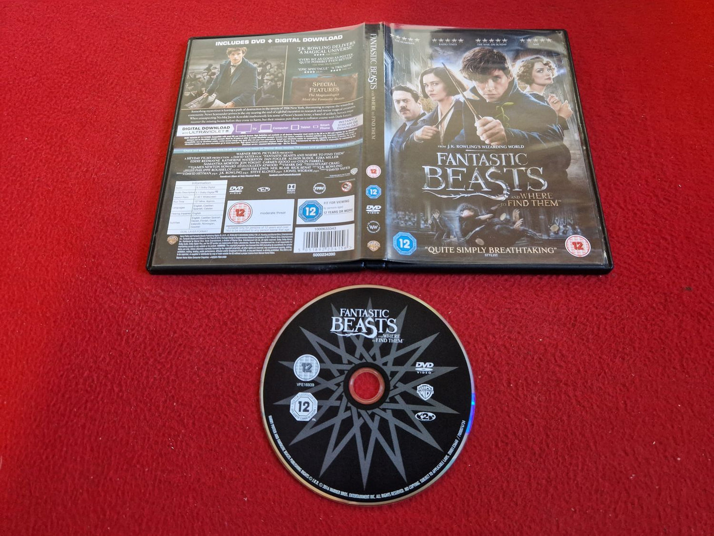 FANTASTIC BEASTS AND WHERE TO FIND THEM DVD