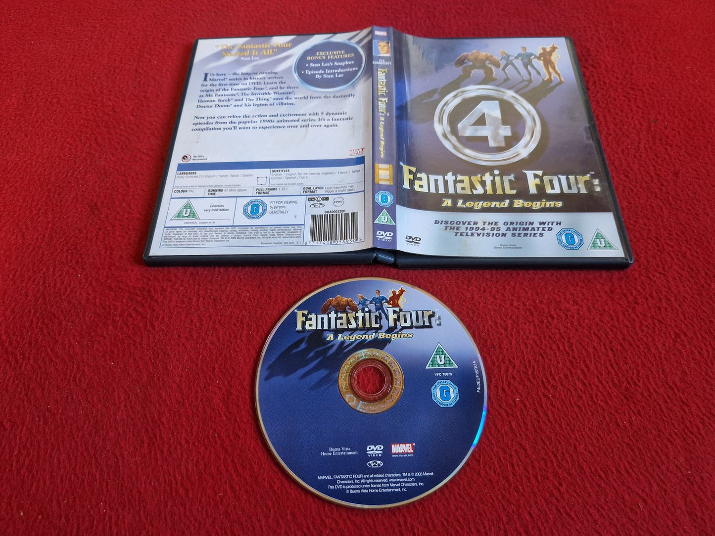 FANTASTIC FOUR A LEGEND BEGINS DVD