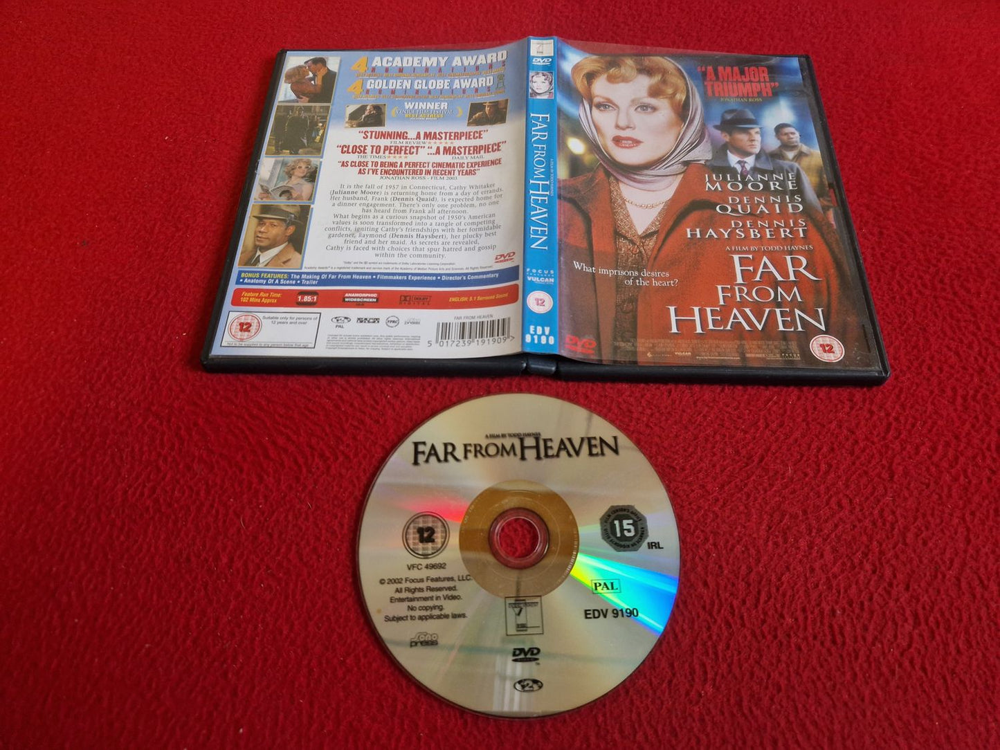 FAR FROM HEAVEN DVD
