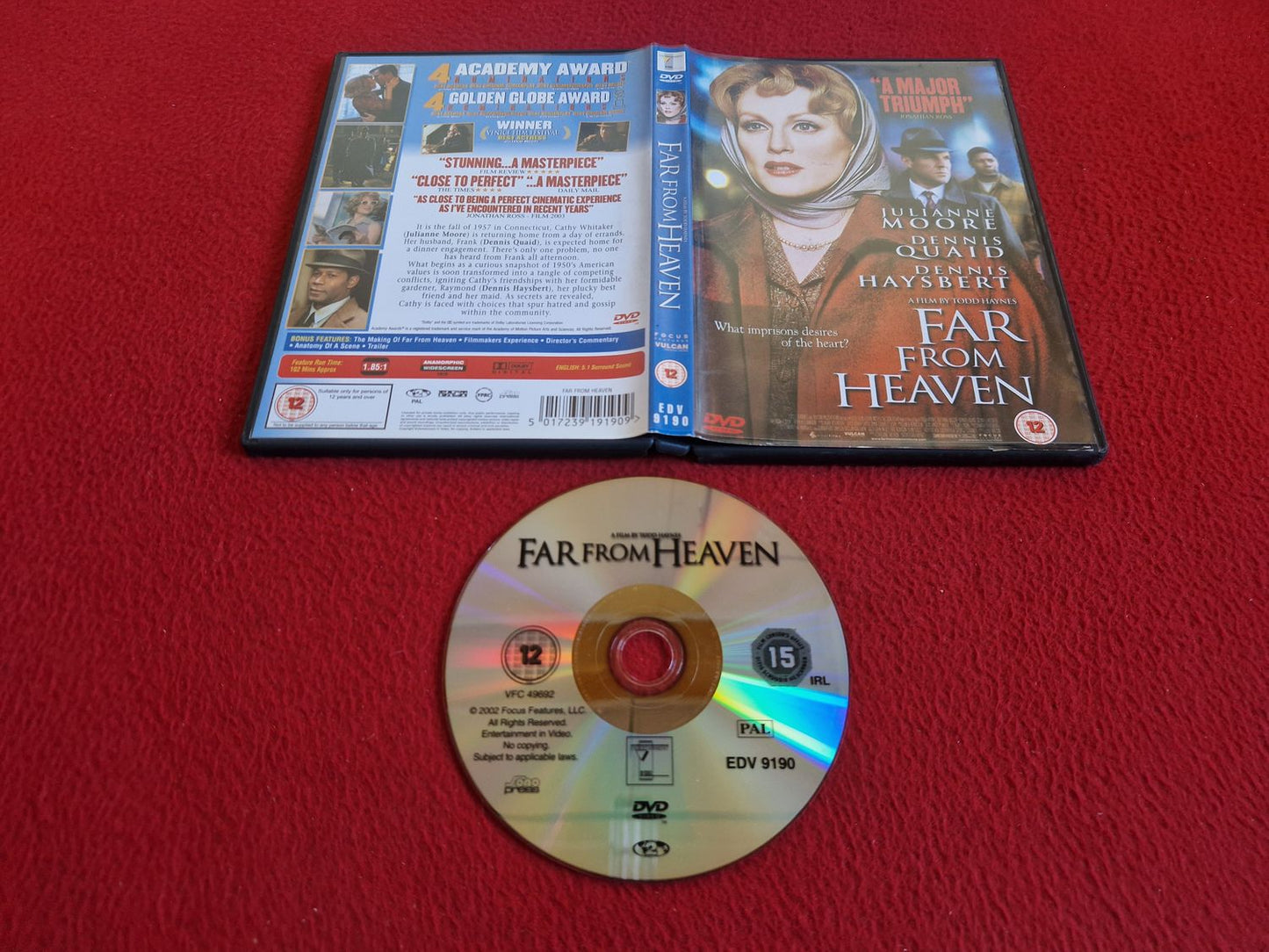 FAR FROM HEAVEN DVD