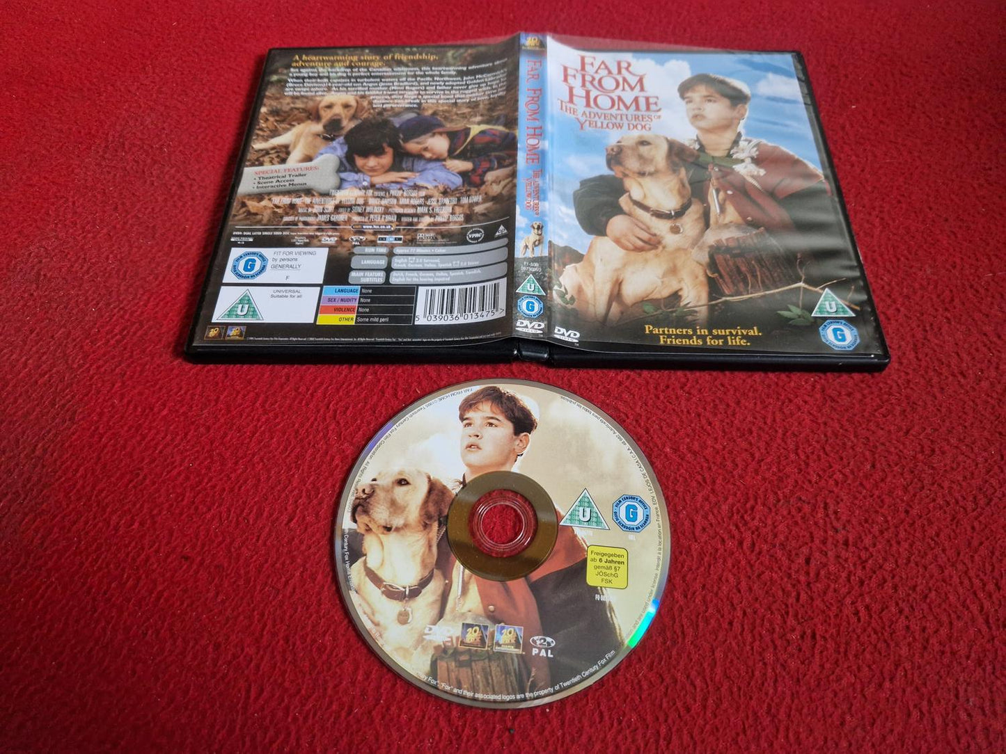 FAR FROM HOME THE ADVENTURES OF YELLOW DOG DVD