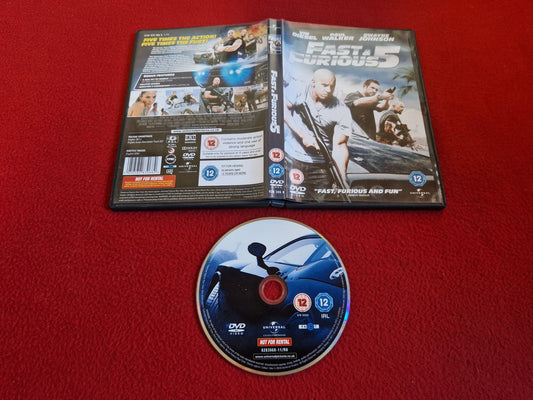 FAST AND FURIOUS 5 DVD