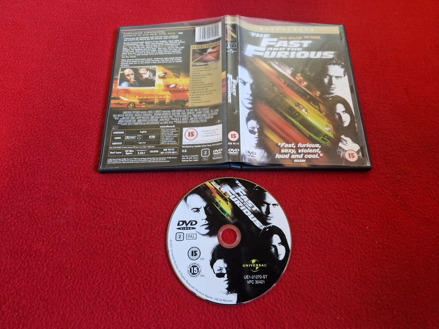 FAST AND FURIOUS DVD
