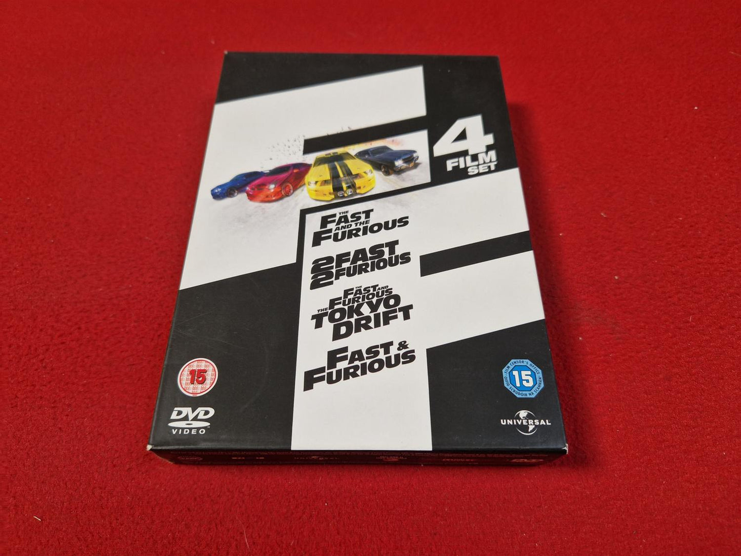 FAST & FURIOUS 4 FILM SET BOX till DVD